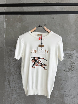 Burberry02 Triko beyaz tshirt