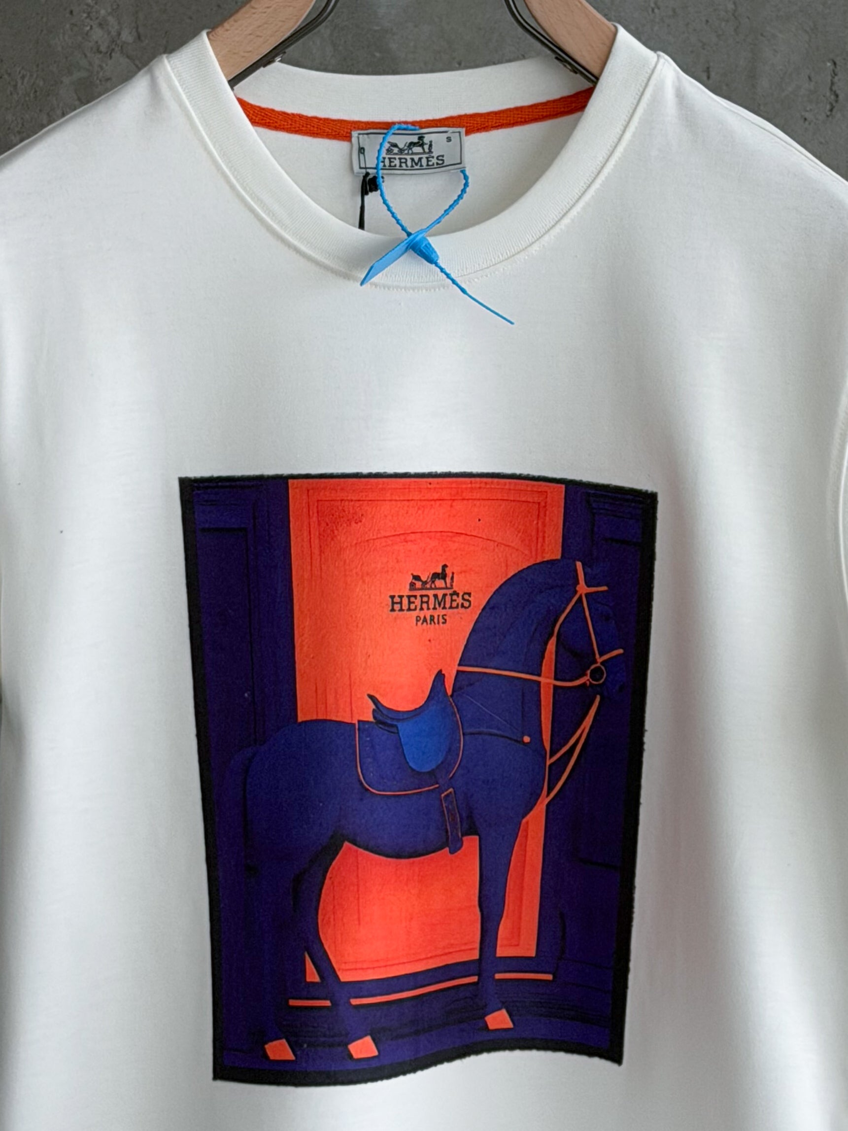 H07 Hermes Atalier beyaz tshirt