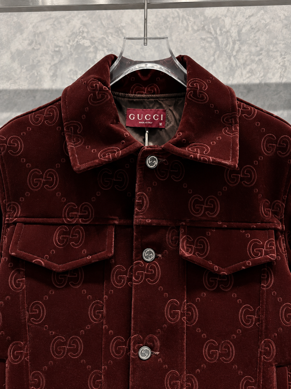 GC07 Kadife Bordo Ceket