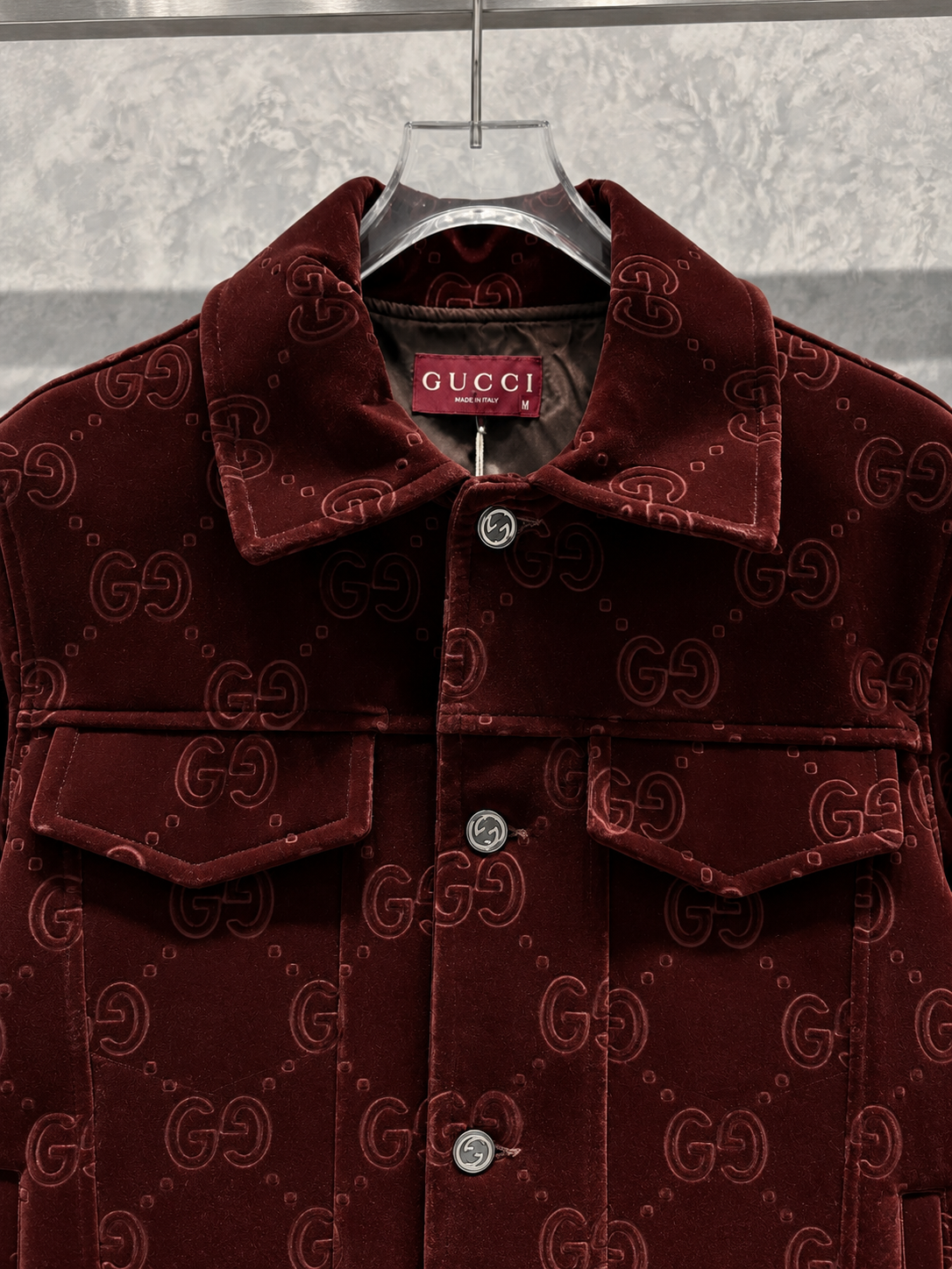 GC07 Kadife Bordo Ceket