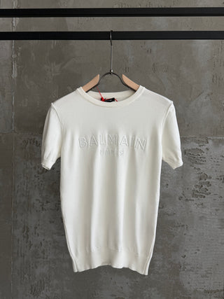 Balmaın02 Plus triko beyaz tshirt