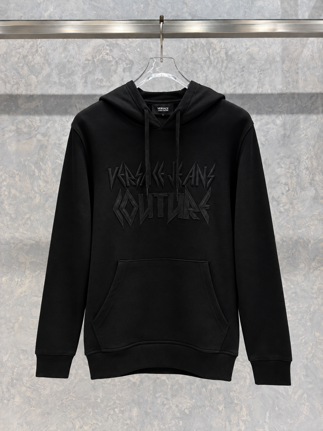 VSC01 Kapüşonlu Siyah Sweatshirt