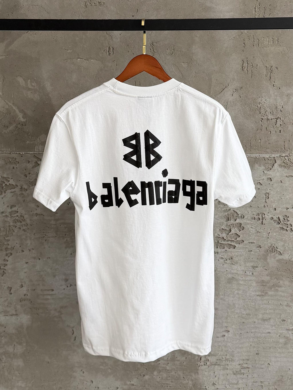 Balenciaga01 Premium baskı beyaz tshirt