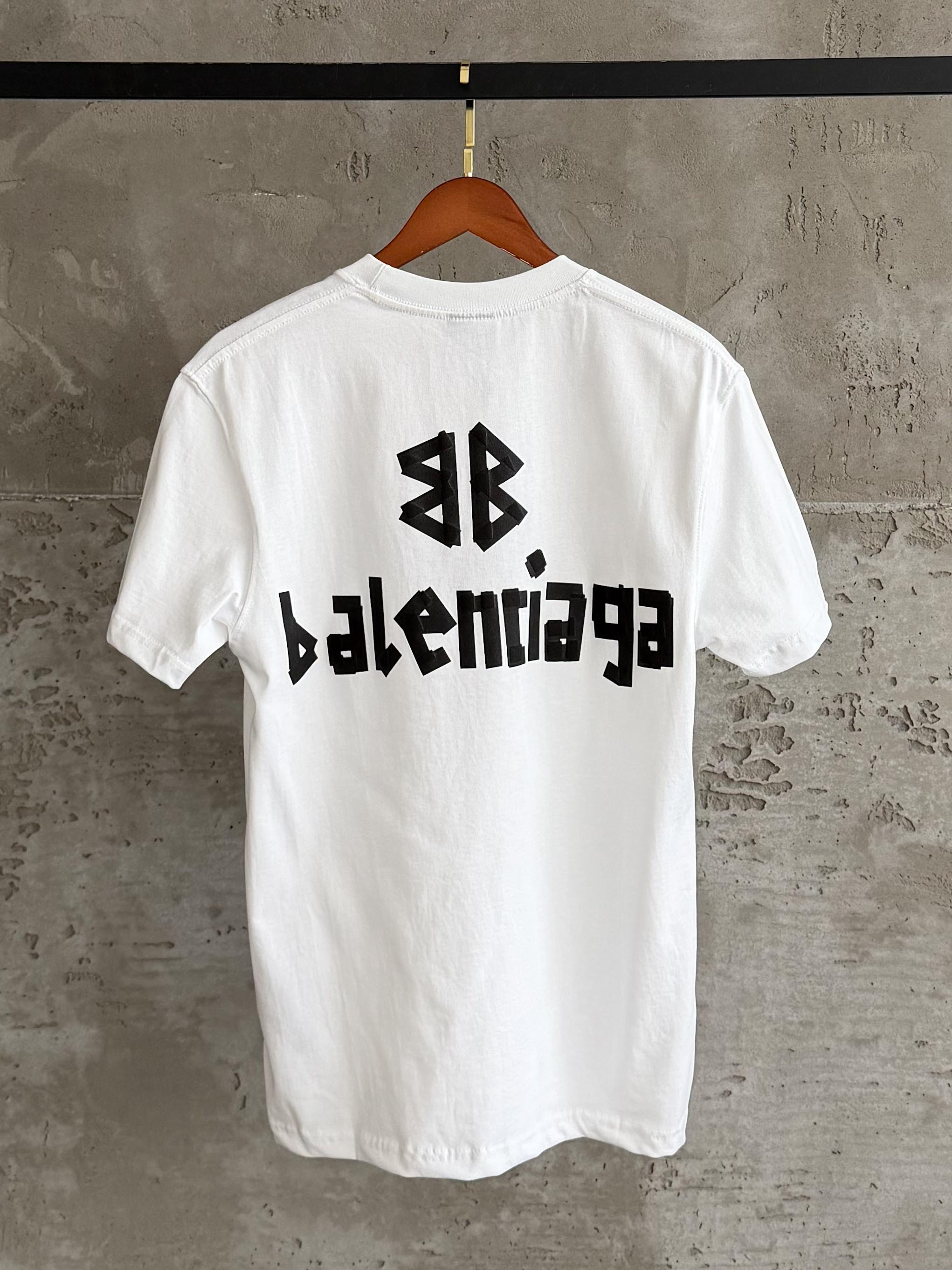 Balenciaga01 Premium baskı beyaz tshirt