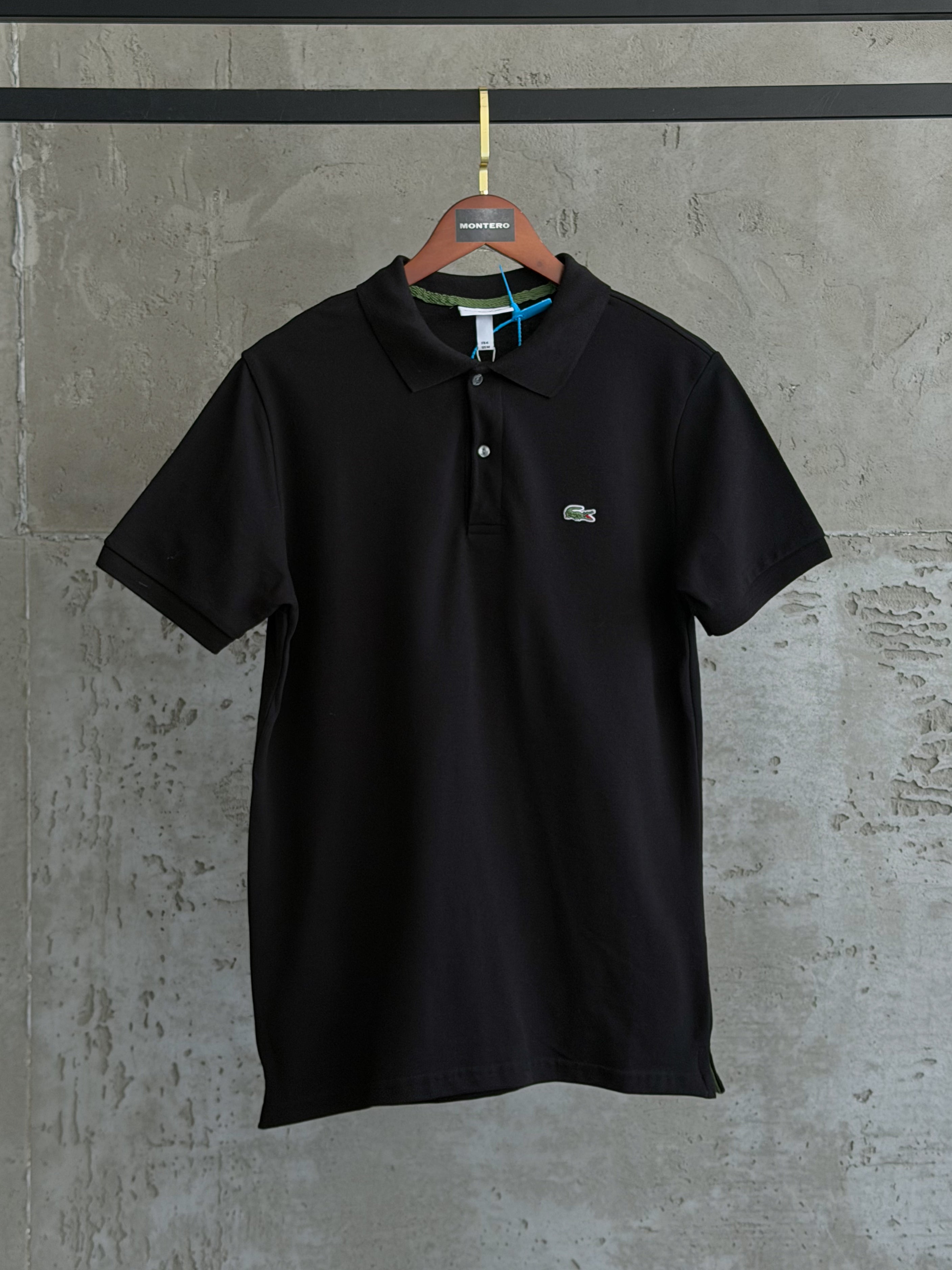 Lacoste02 Yaka siyah tshirt
