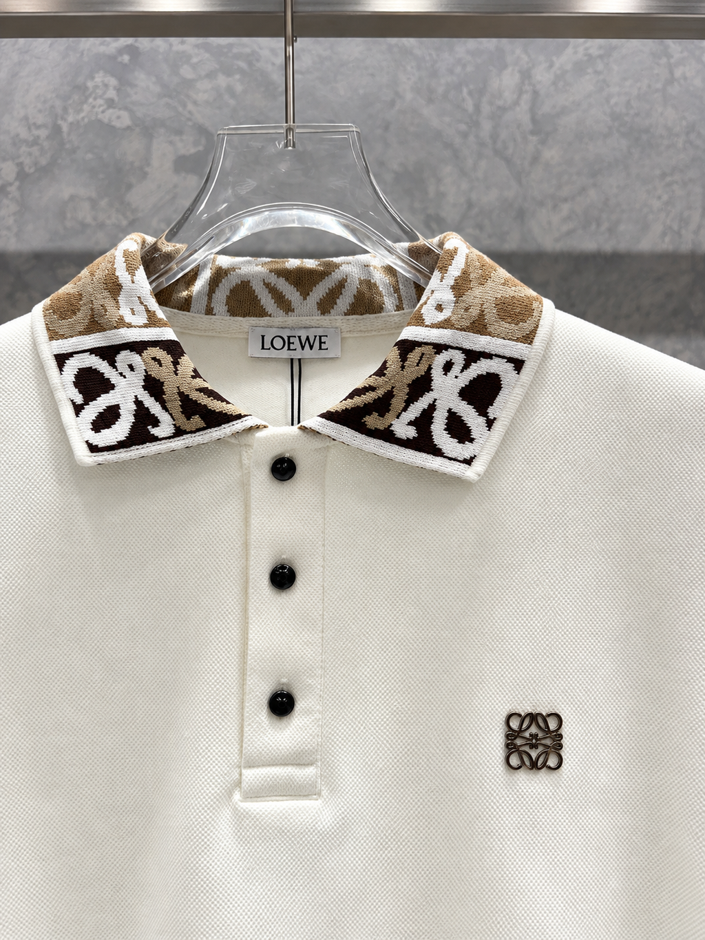 LW01 Polo Yaka Beyaz Kazak