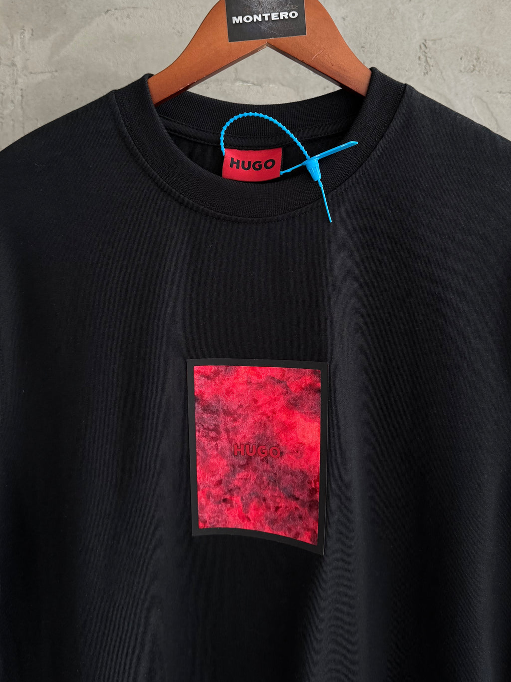 Hugo03 red form siyah tshirt