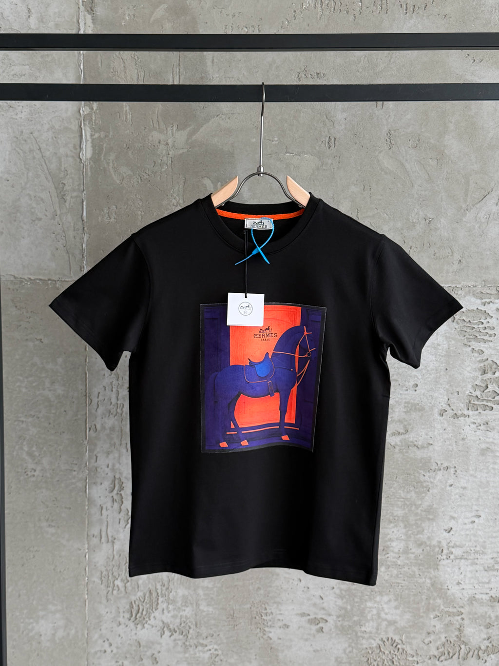 H07 Hermes Atalier siyah tshirt