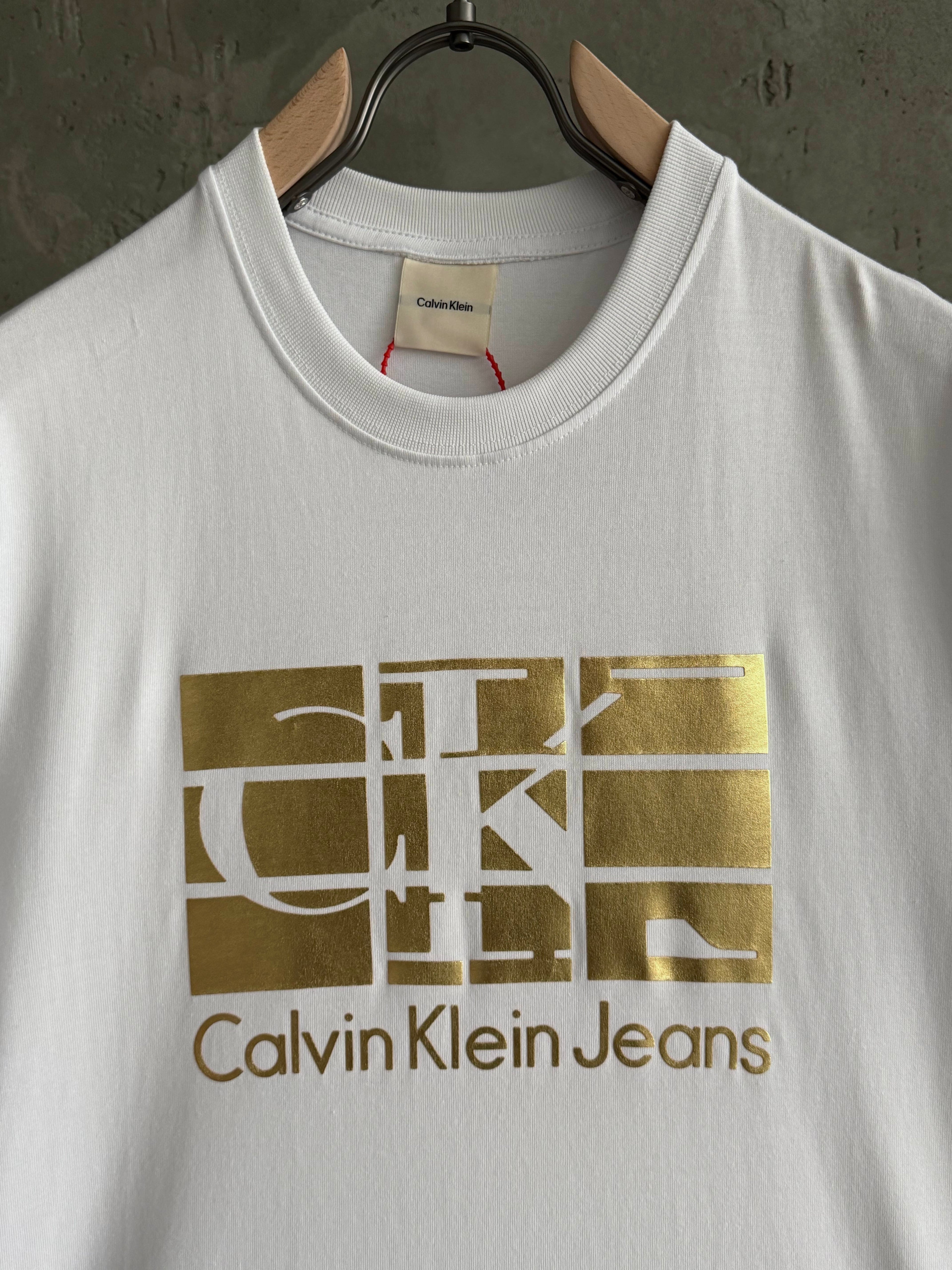 CK01 Gold Plus beyaz tshirt