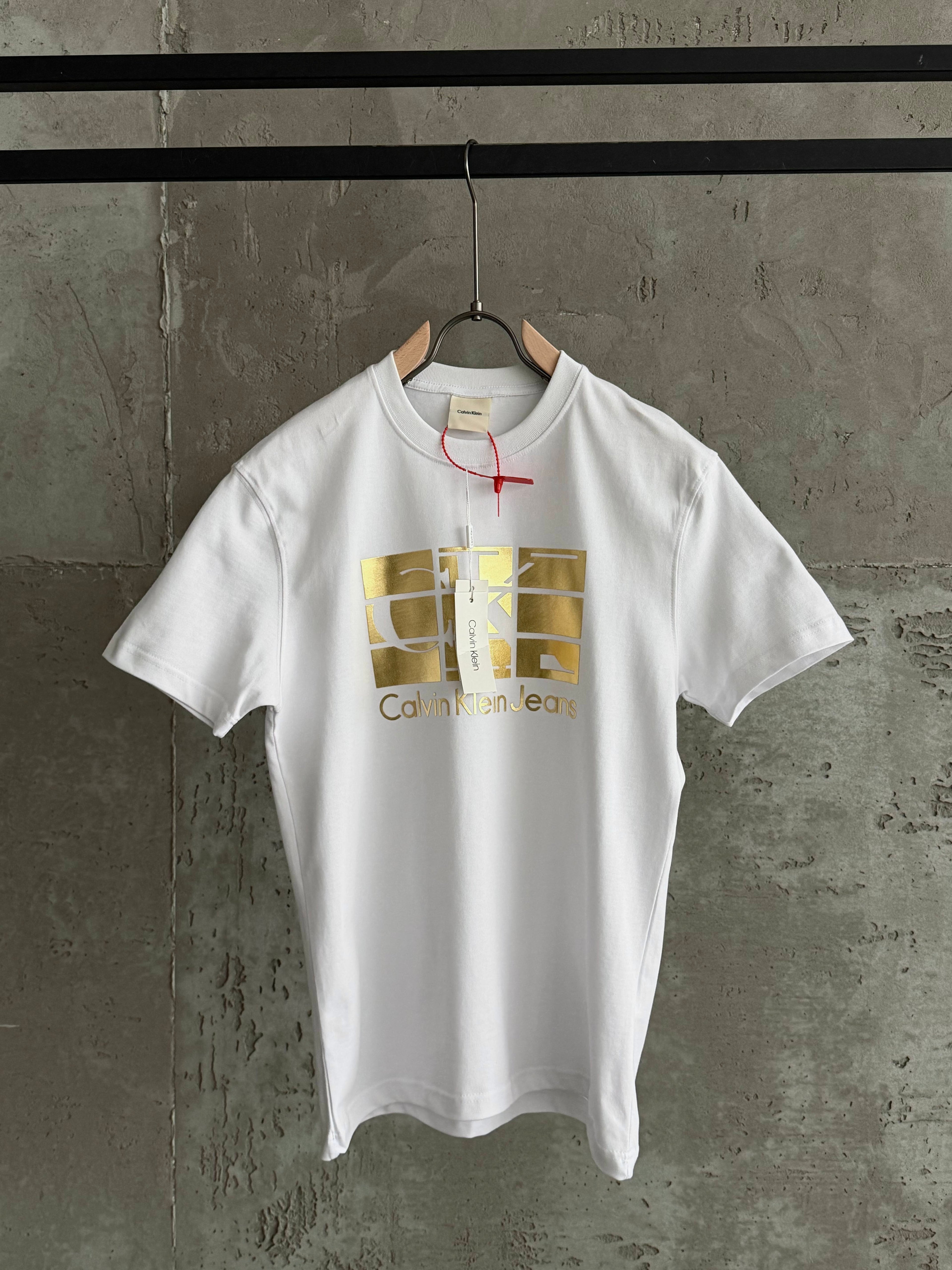 CK01 Gold Plus beyaz tshirt