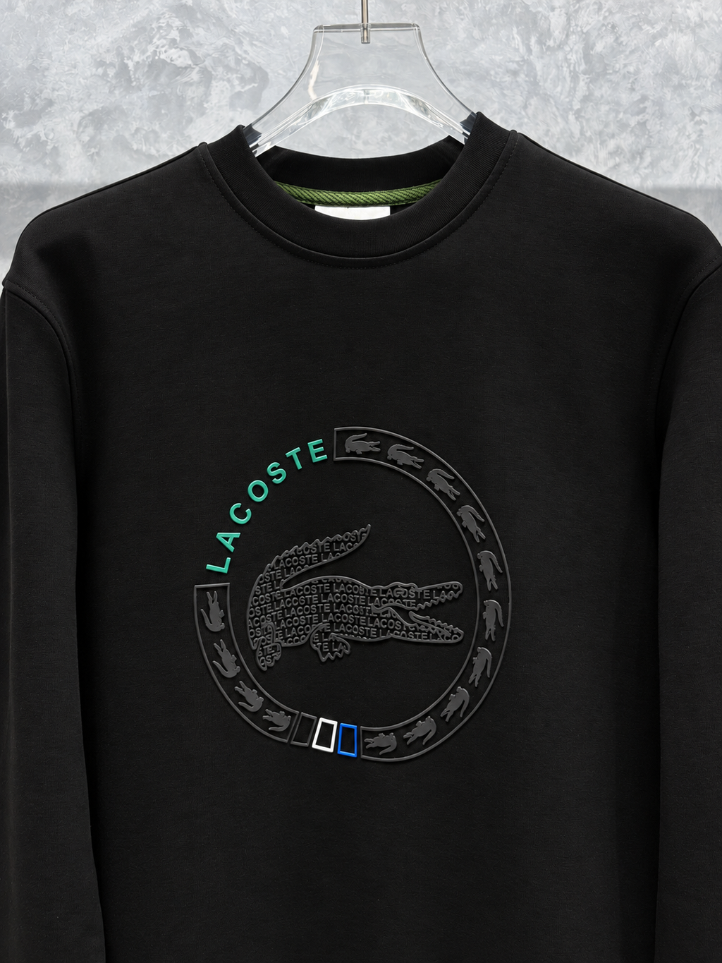 L02 Logolu Siyah Sweatshirt