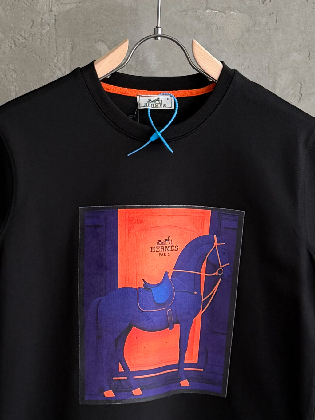 H07 Hermes Atalier siyah tshirt