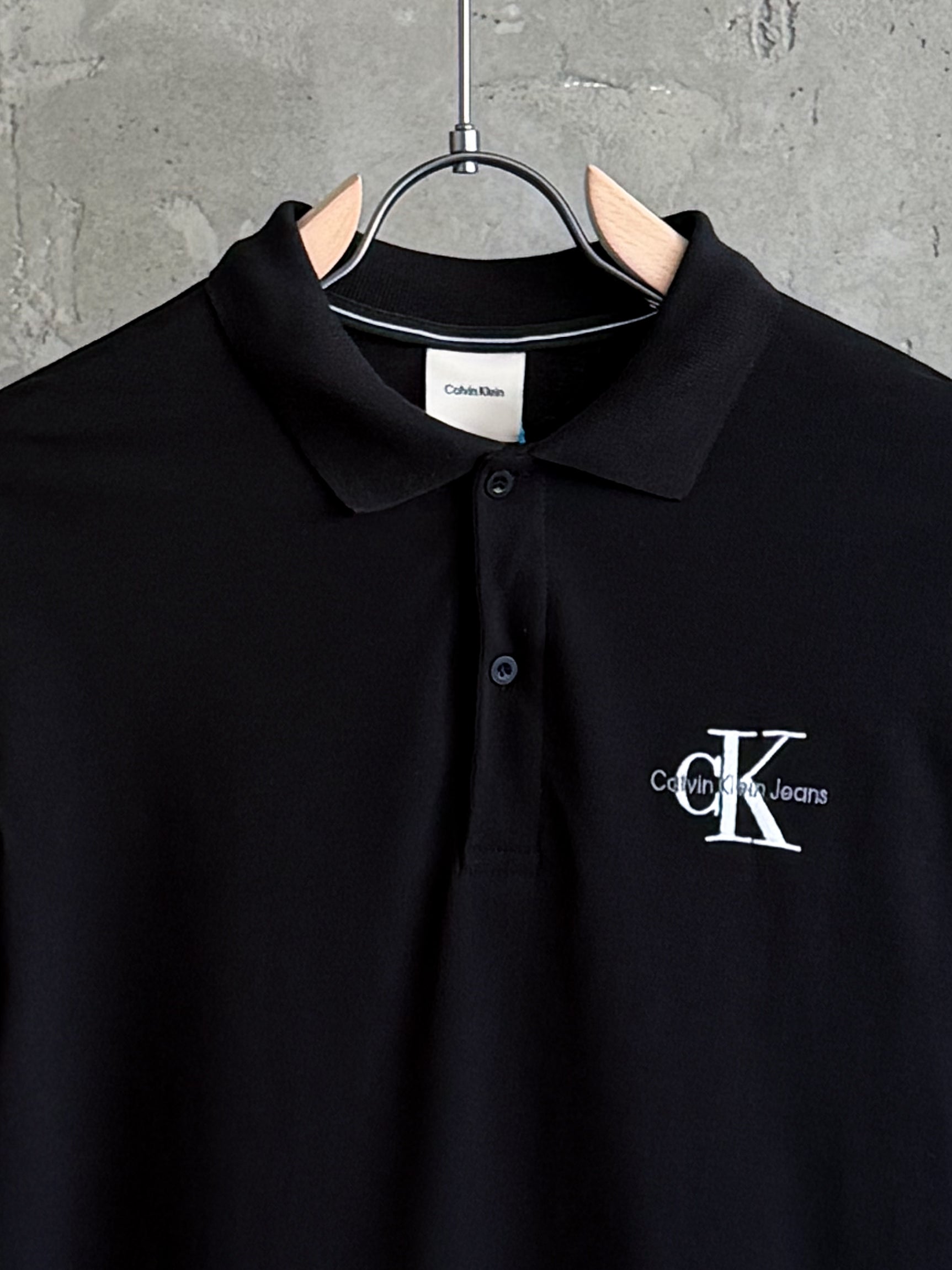 CK05 Polo Yaka siyah tshirt