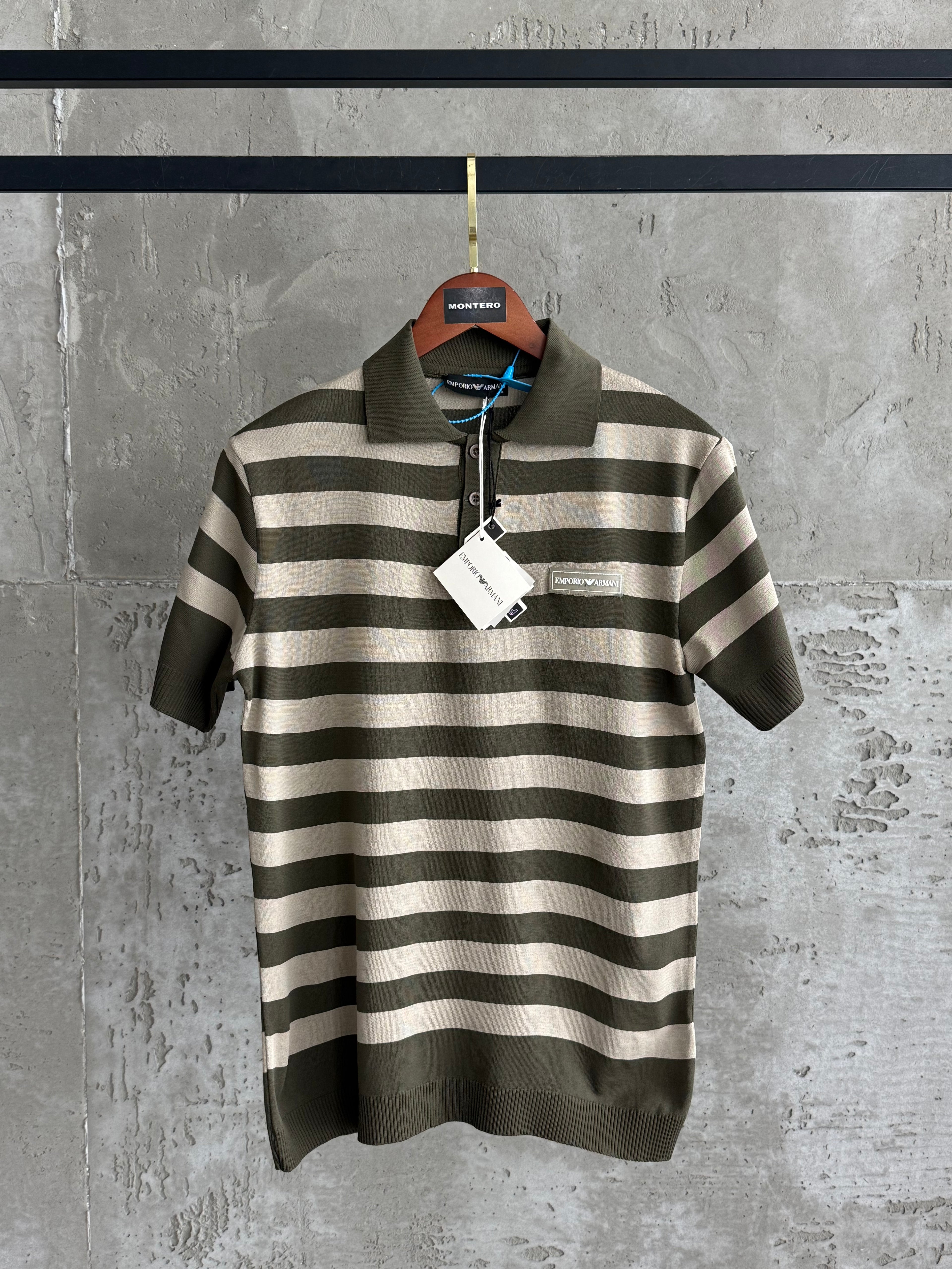 Armanı Polo Yaka yeşil tshirt