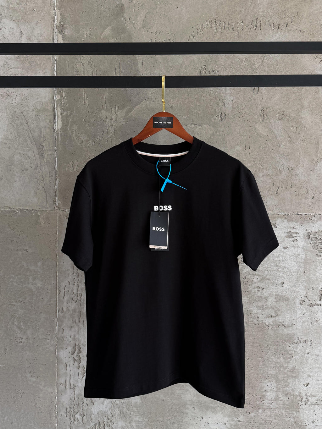 B01 Boss yüksek baskı siyah tshirt