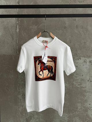 H02 Hermes Vintage beyaz tshirt