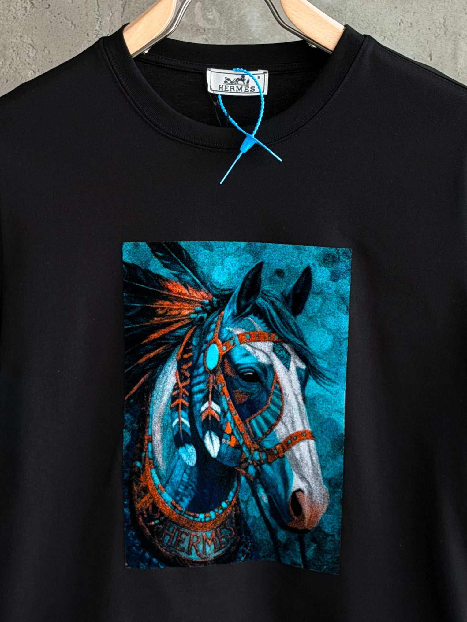 H08 Hermes Midnight siyah tshirt