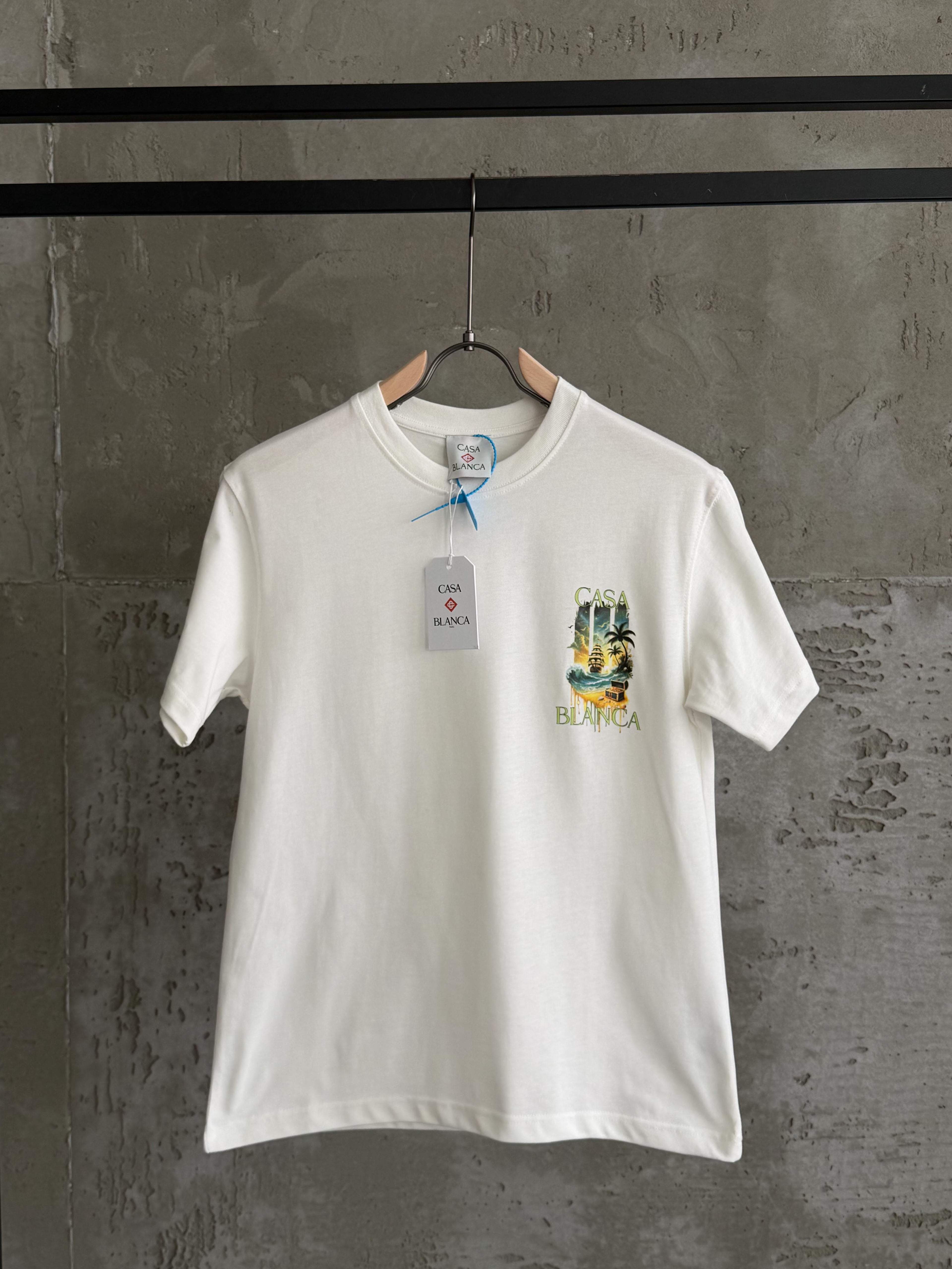CB04 Casa Blanca Waves beyaz tshirt