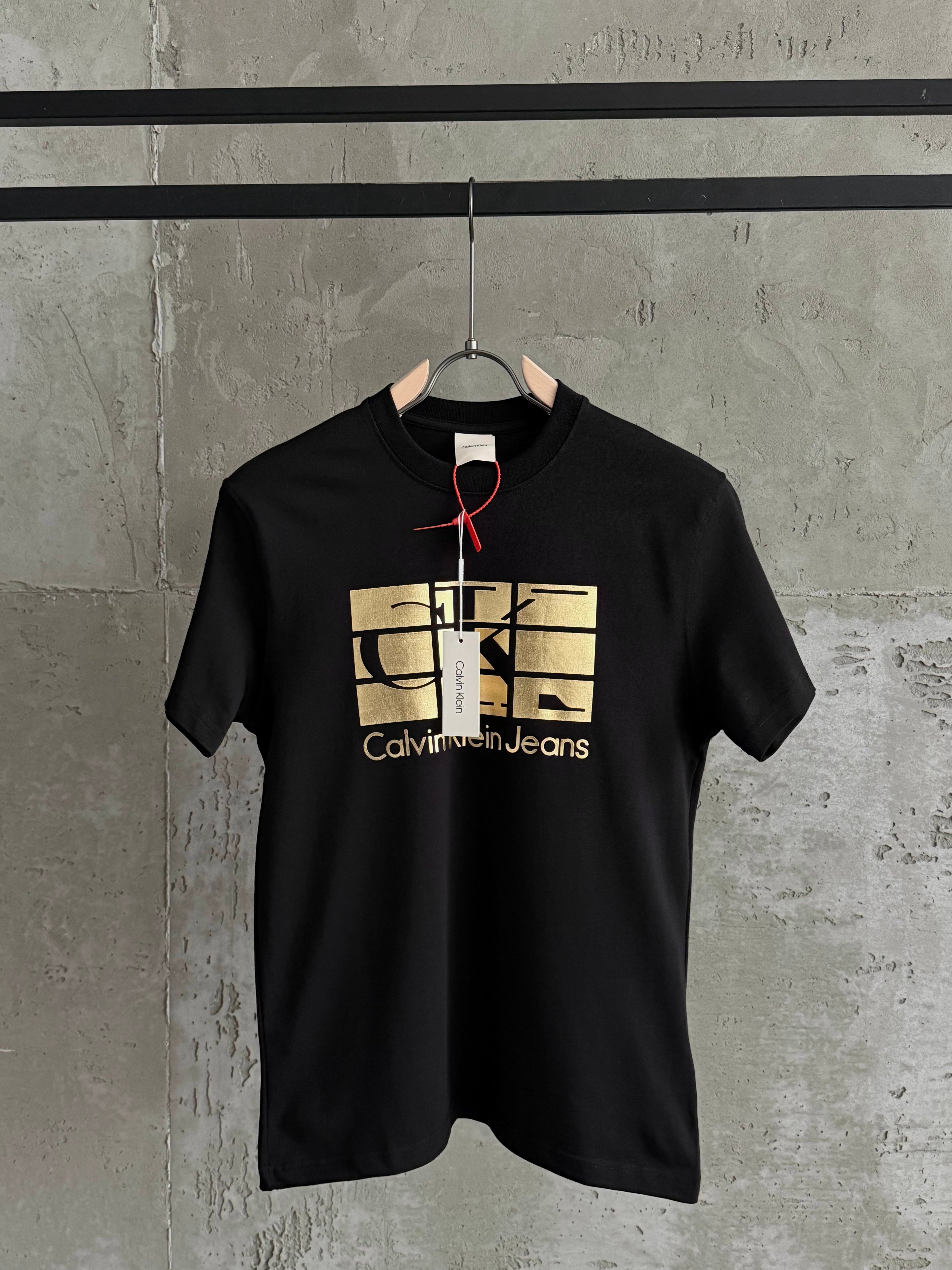 CK01 Gold Plus siyah tshirt
