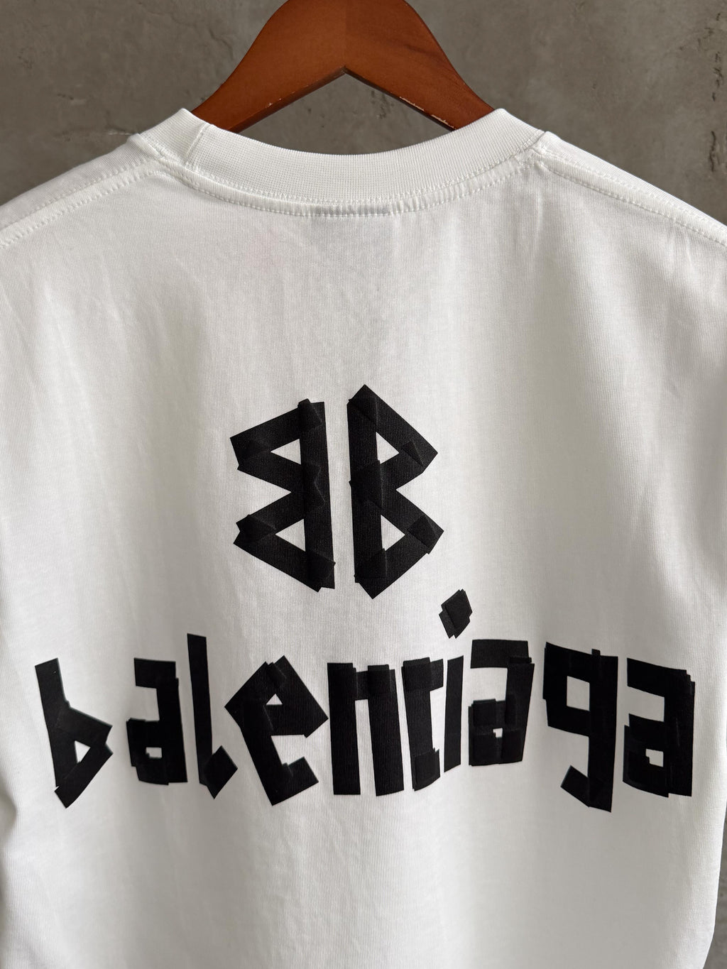 Balenciaga01 Premium baskı beyaz tshirt