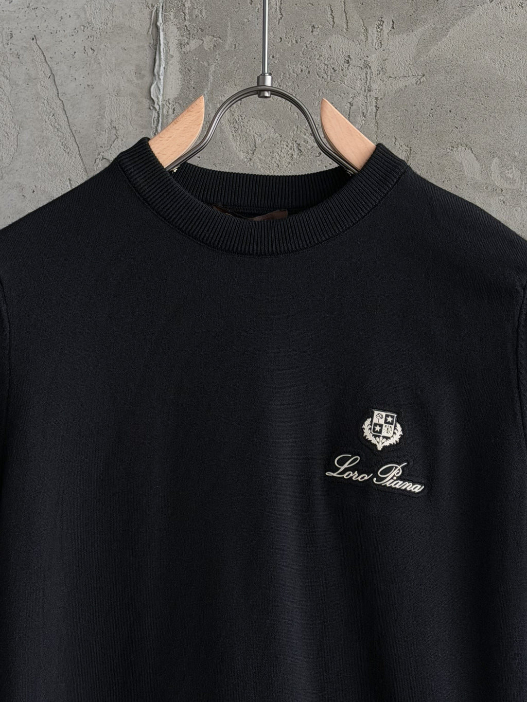 LP01 Loro Piano triko siyah tshirt