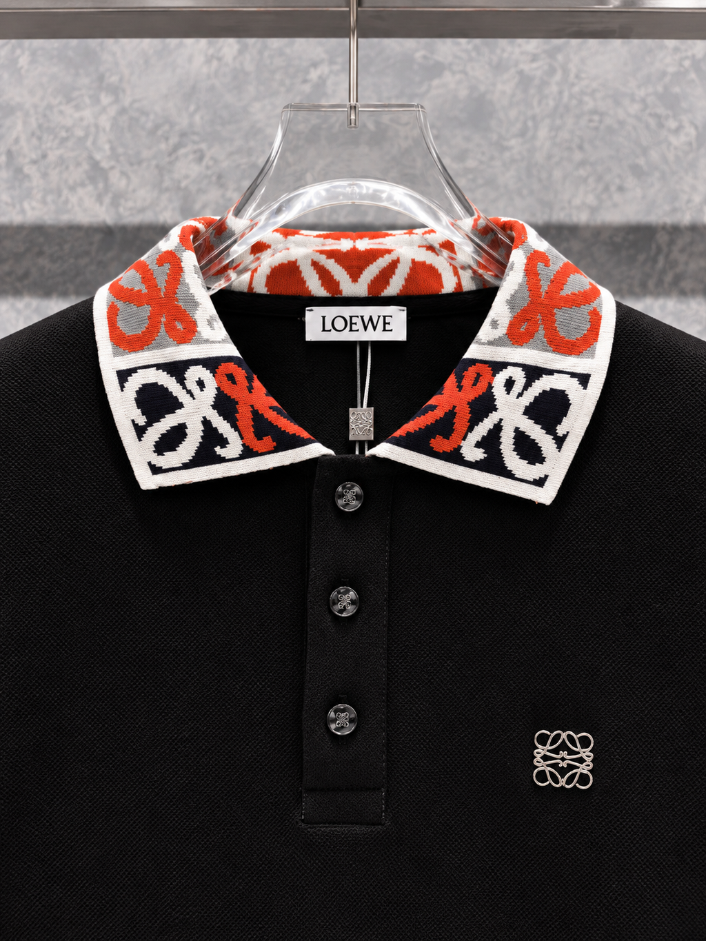 LW01 Polo Yaka Siyah Kazak