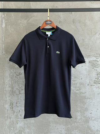 Lacoste02 Yaka lacivert tshirt