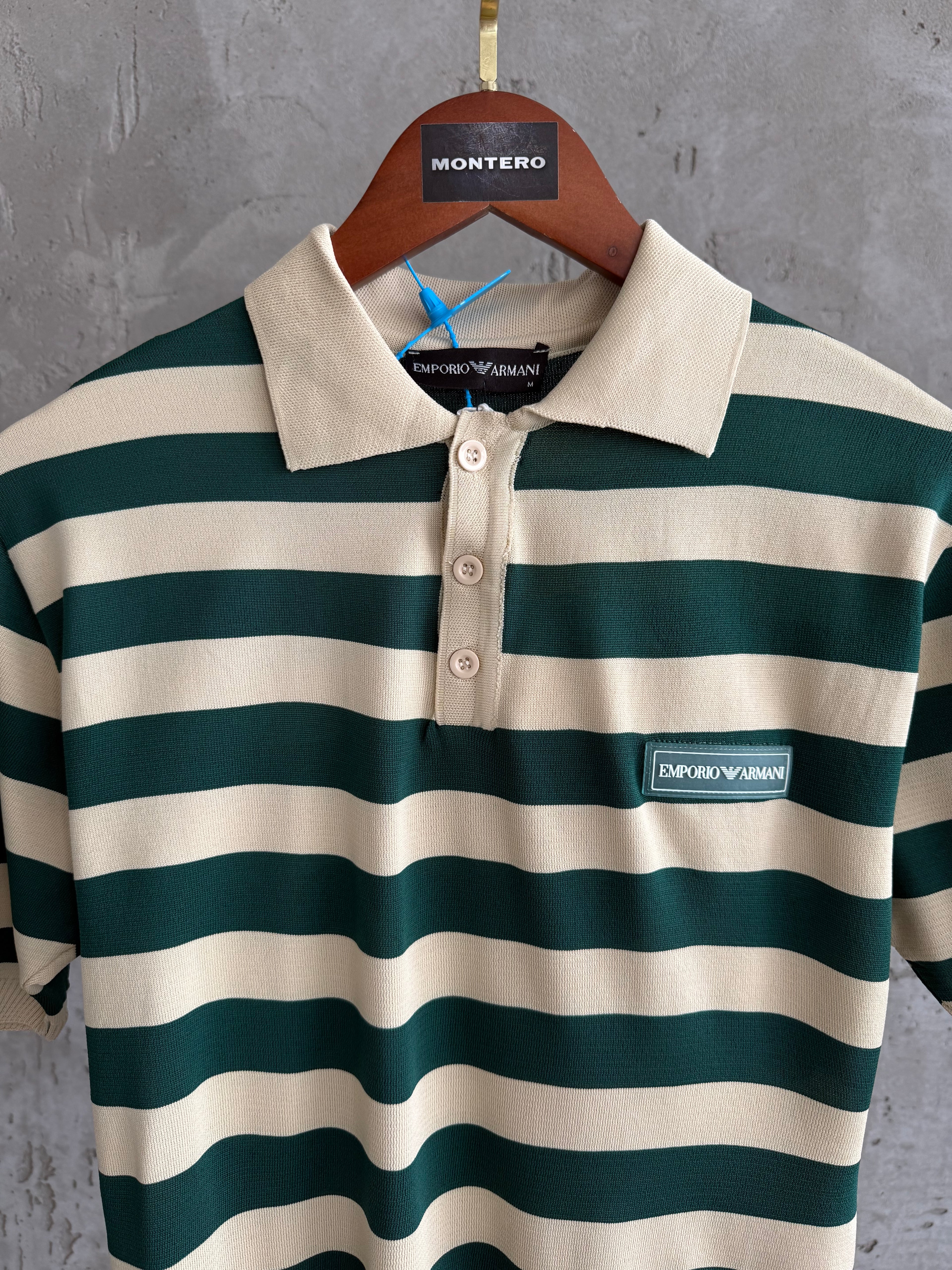 Armanı Polo Yaka krem tshirt