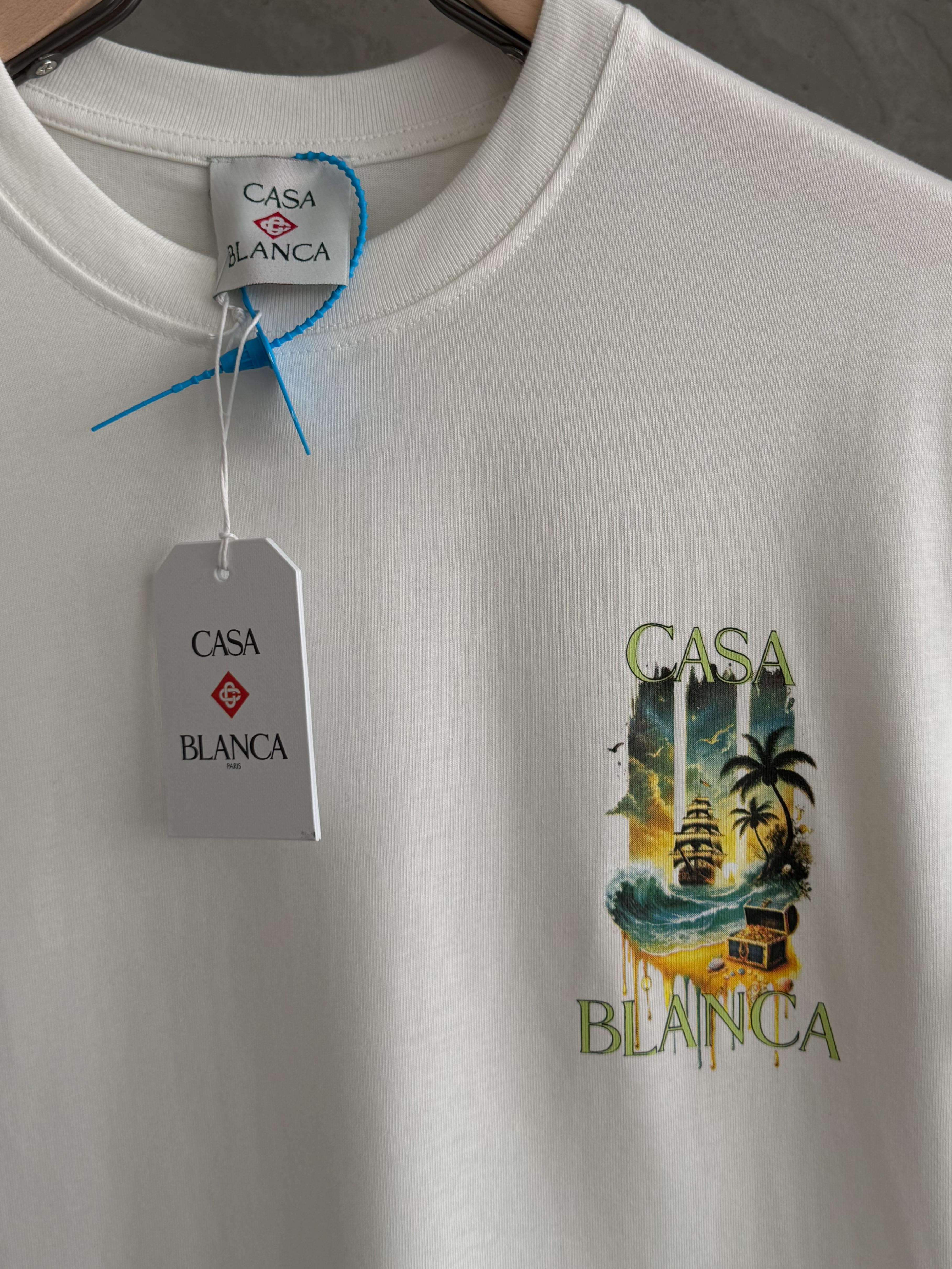 CB04 Casa Blanca Waves beyaz tshirt
