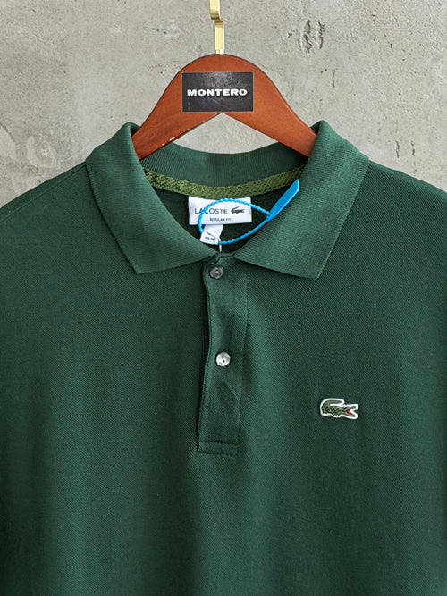 Lacoste02 Yaka haki yeşil tshirt