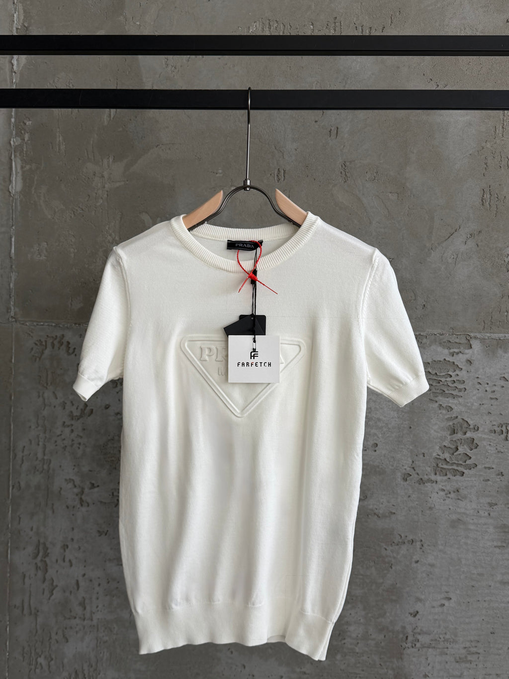 P05 Prada Plus triko beyaz tshirt