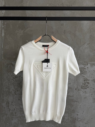 P05 Prada Plus triko beyaz tshirt