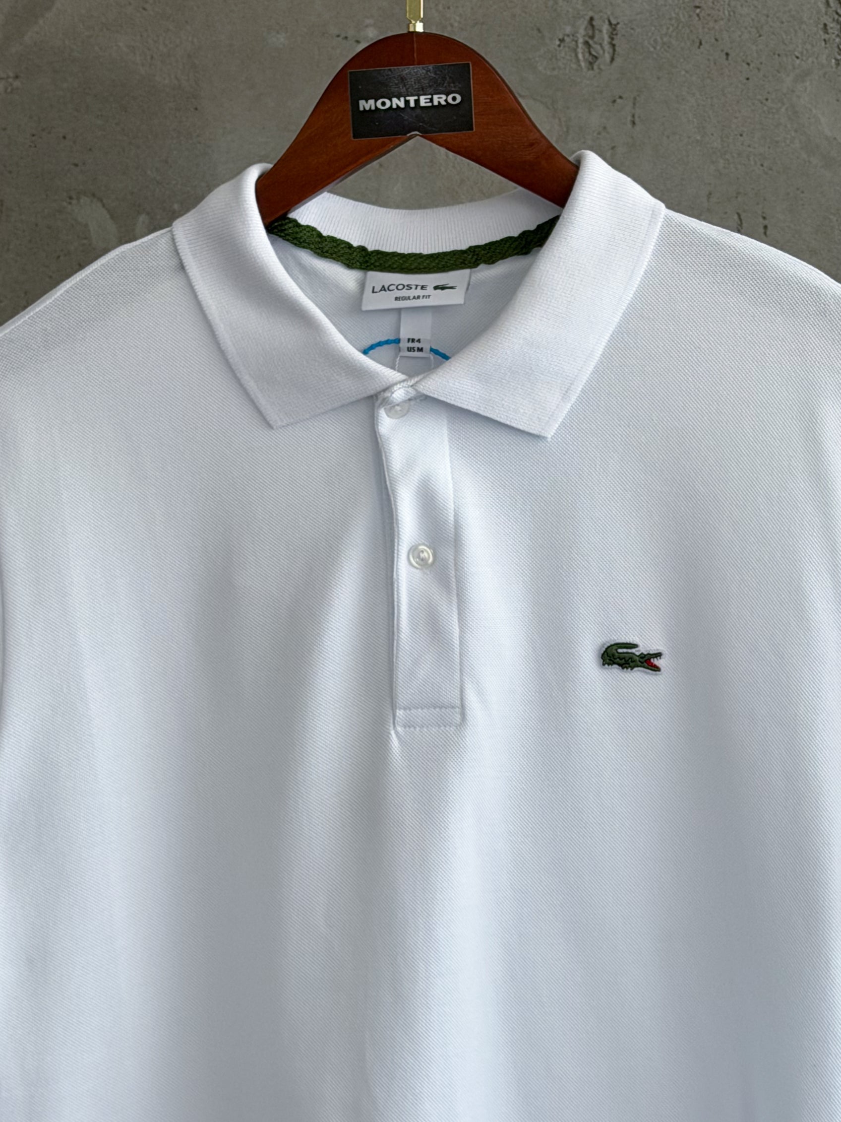 Lacoste02 Yaka beyaz tshirt