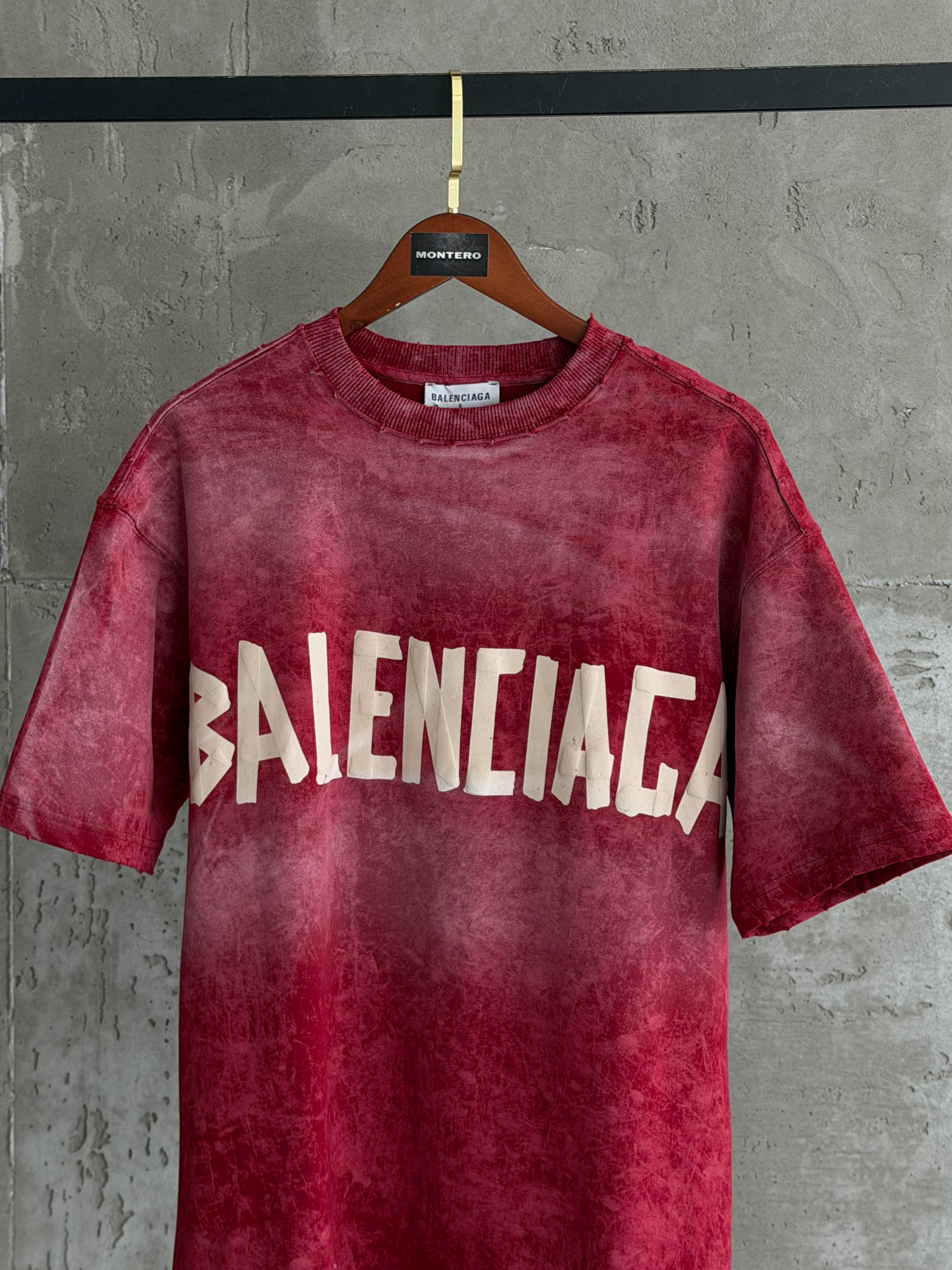 Balenciaga02 Plus kırmızı tshirt