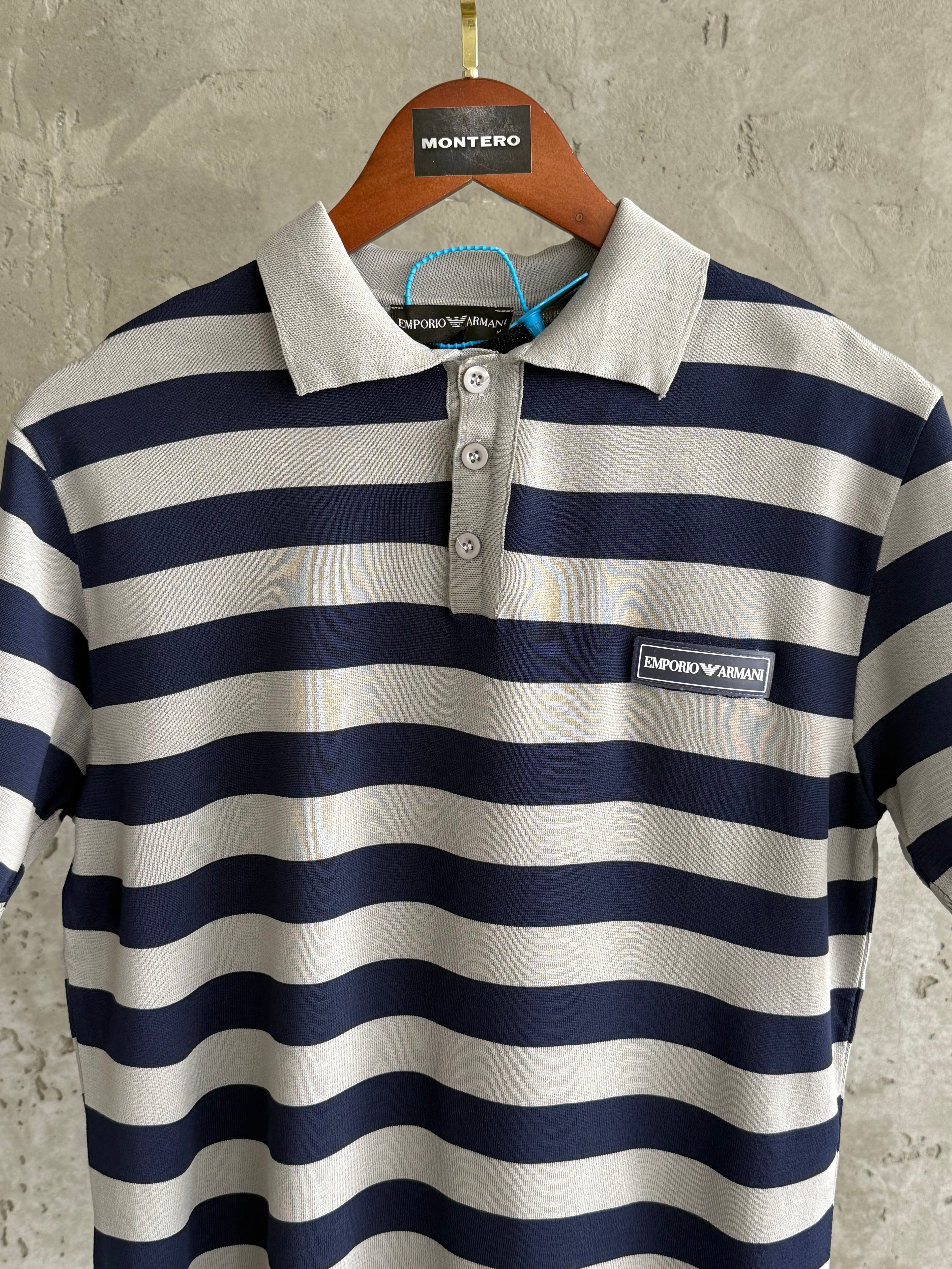 Armanı Polo Yaka gri tshirt