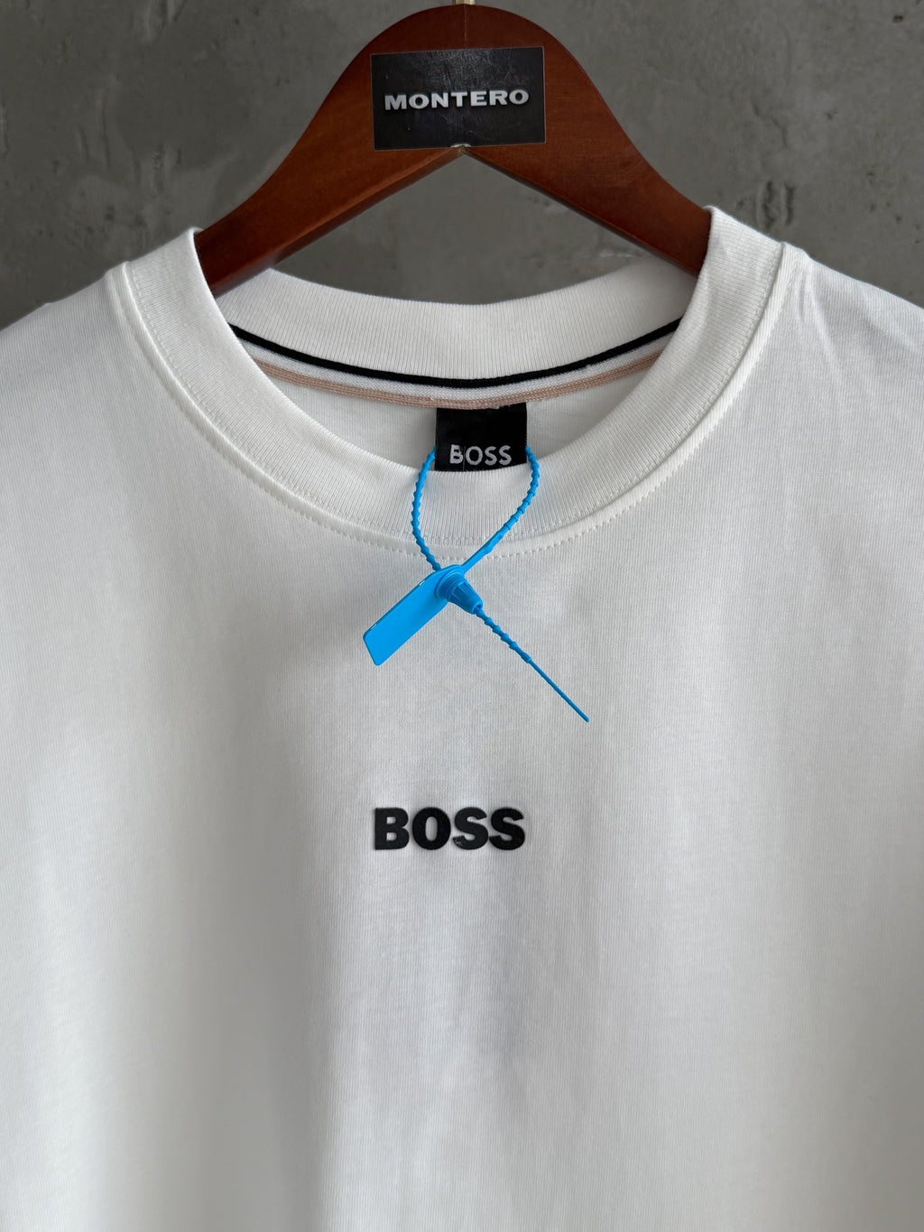 B01 Boss yüksek baskı beyaz tshirt