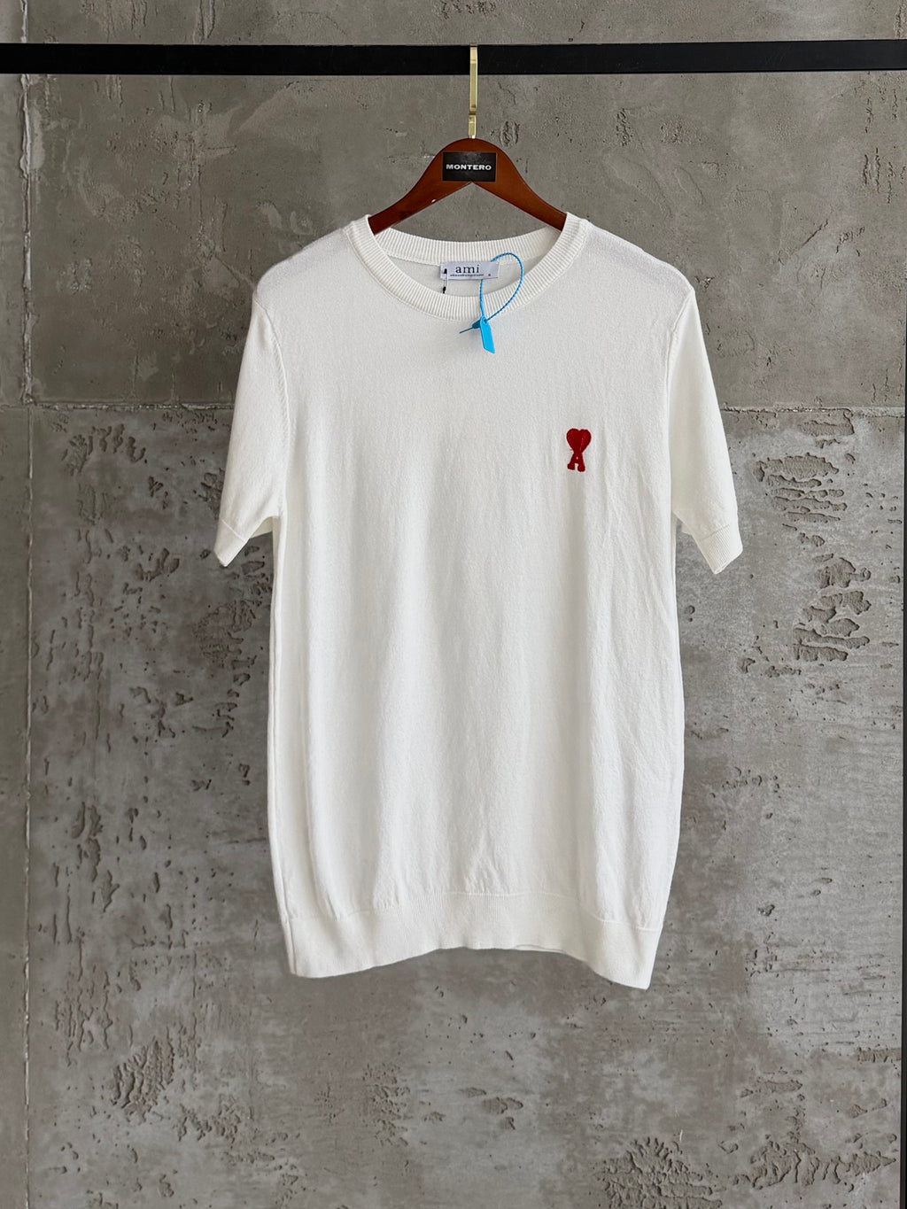 ami02 triko kalp beyaz tshirt
