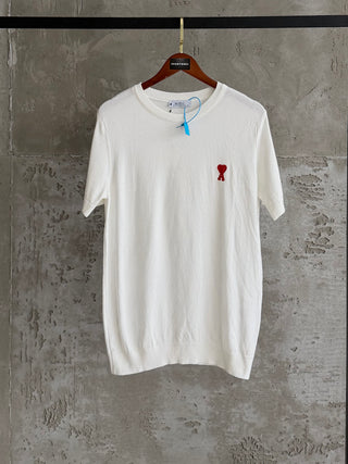 ami02 triko kalp beyaz tshirt