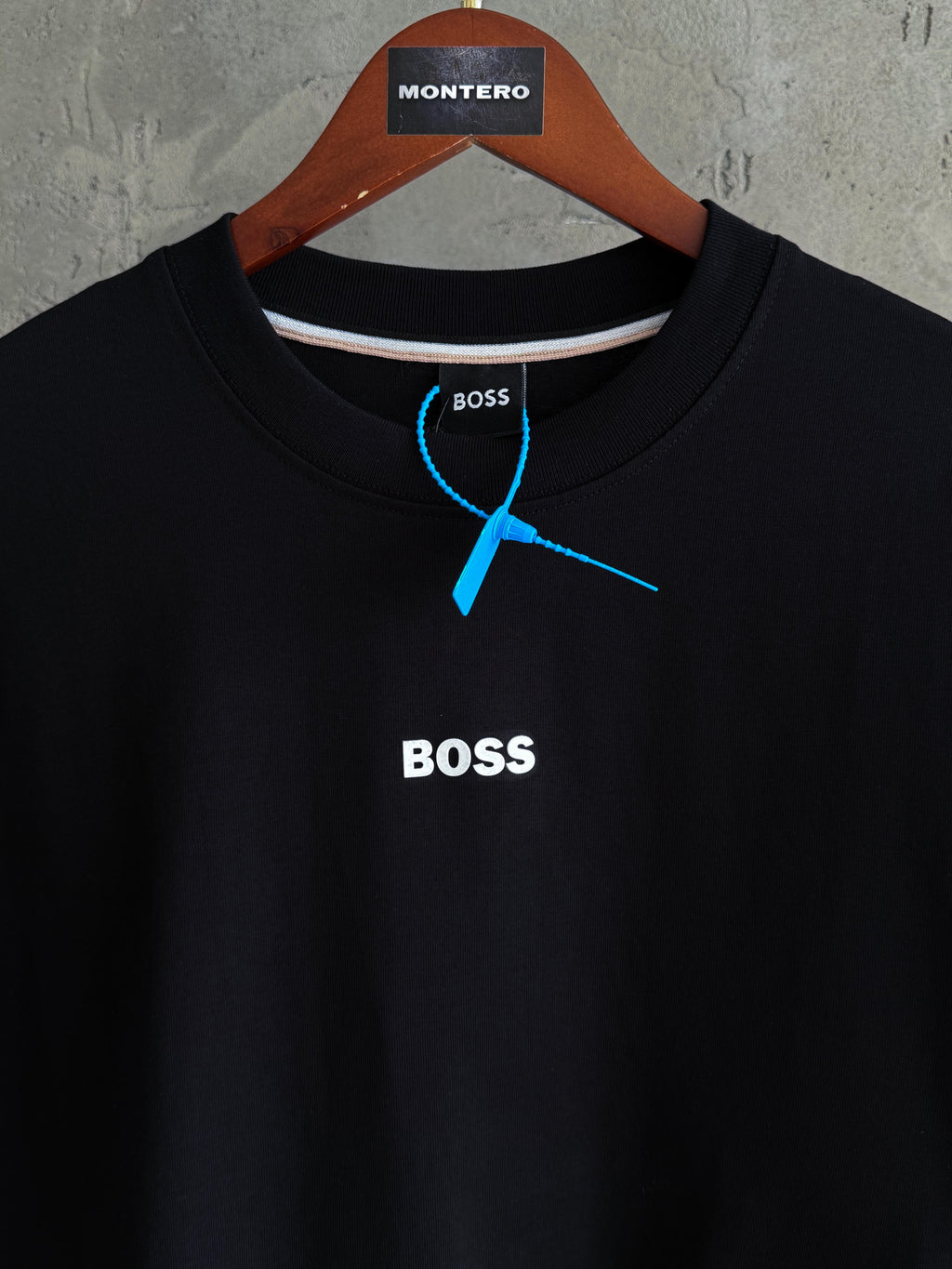 B01 Boss yüksek baskı siyah tshirt