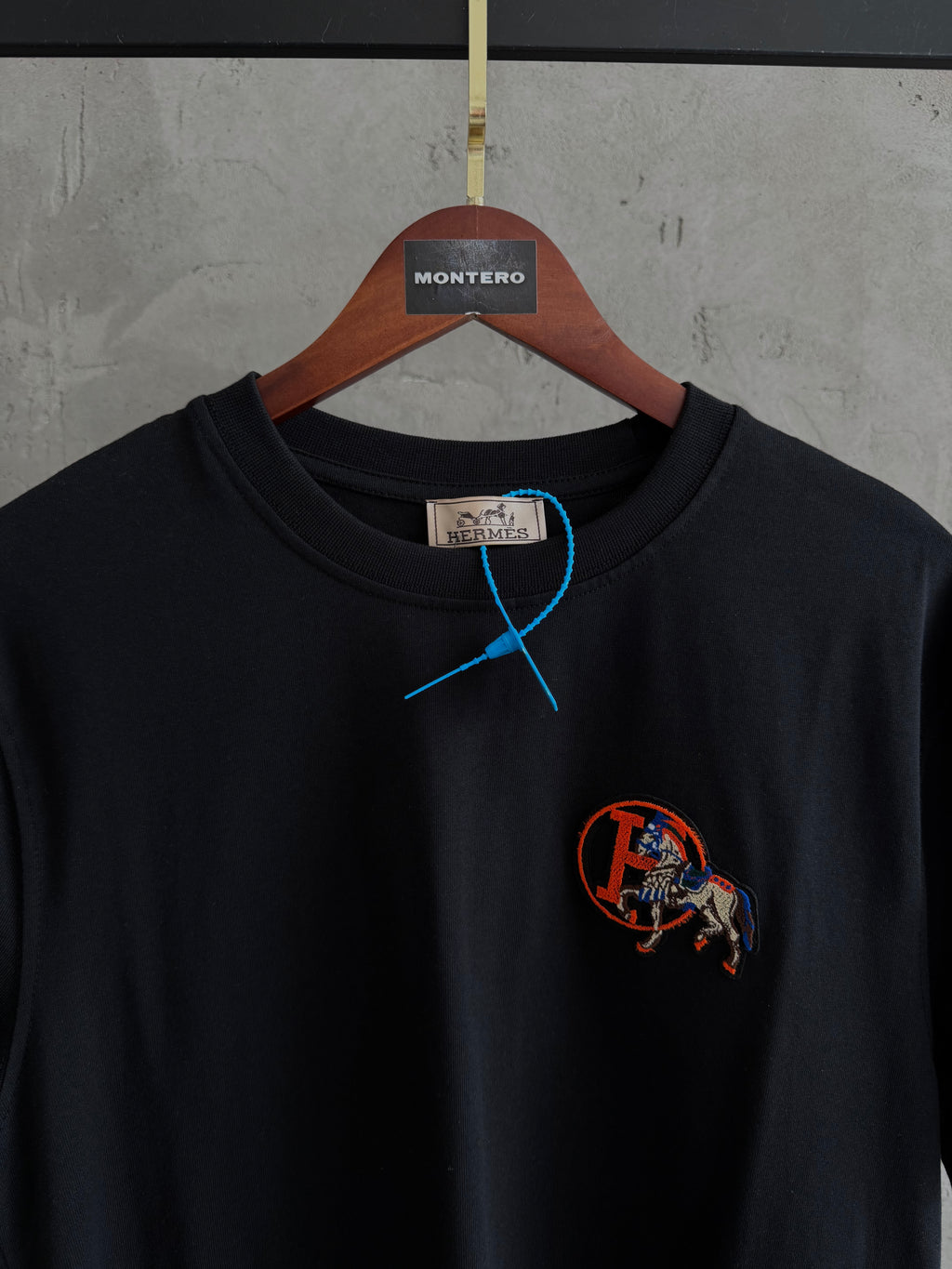 H01 Hermes Premium siyah tshirt