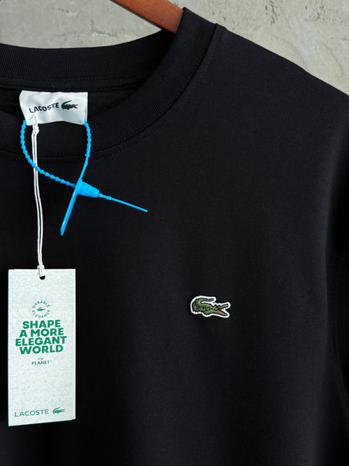 L01 Lacoste Premium siyah tshirt