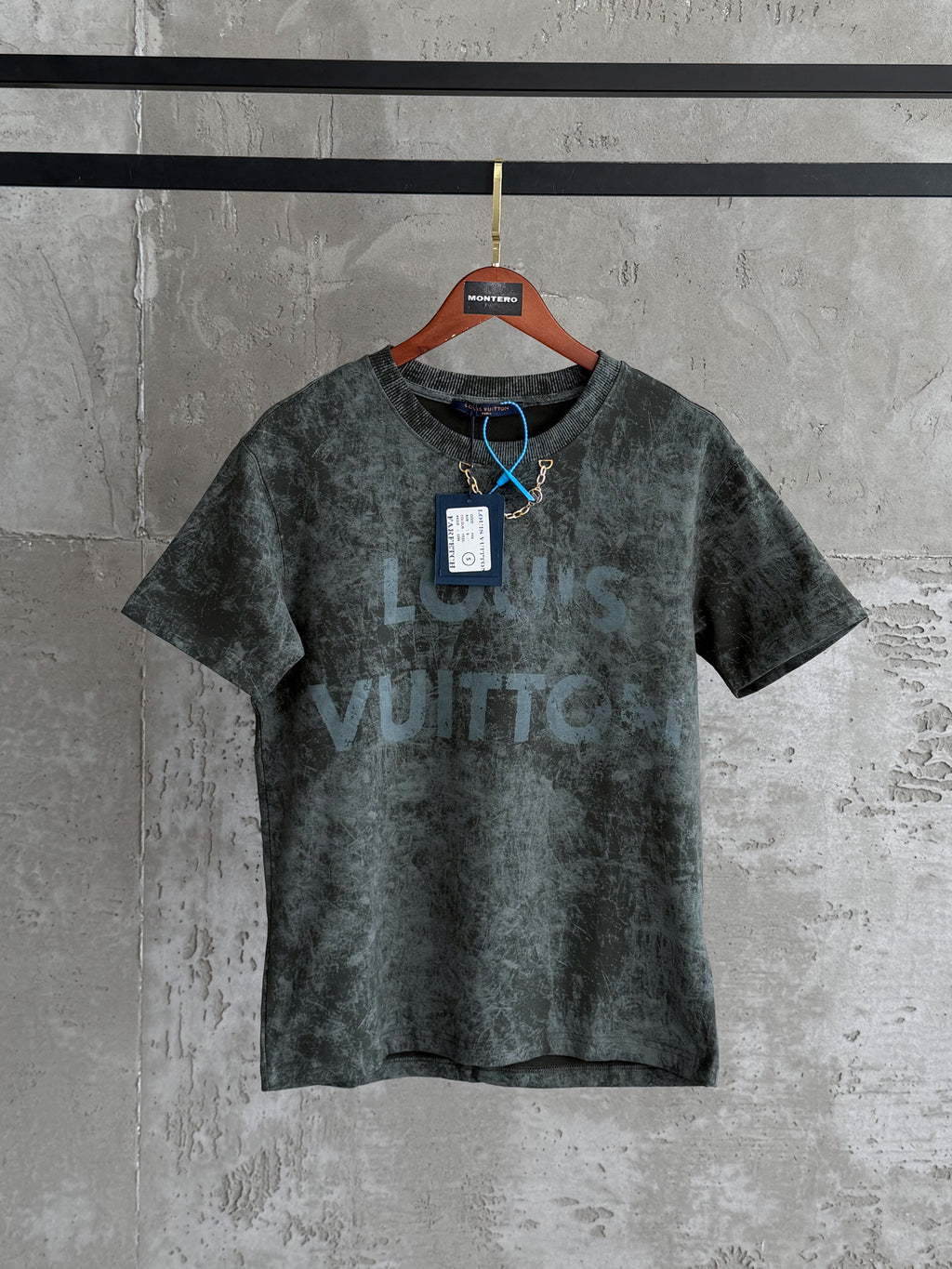 LV09 L&V Duman yeşil tshirt
