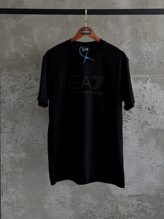 EA02 EA7 yüksek baskı siyah tshirt