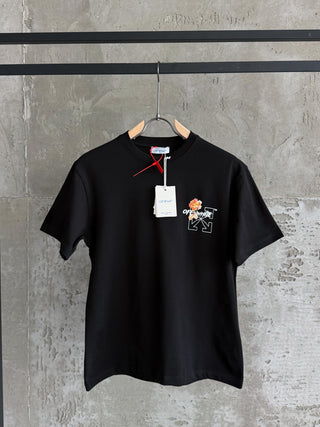 O&W03 X Bloom siyah tshirt