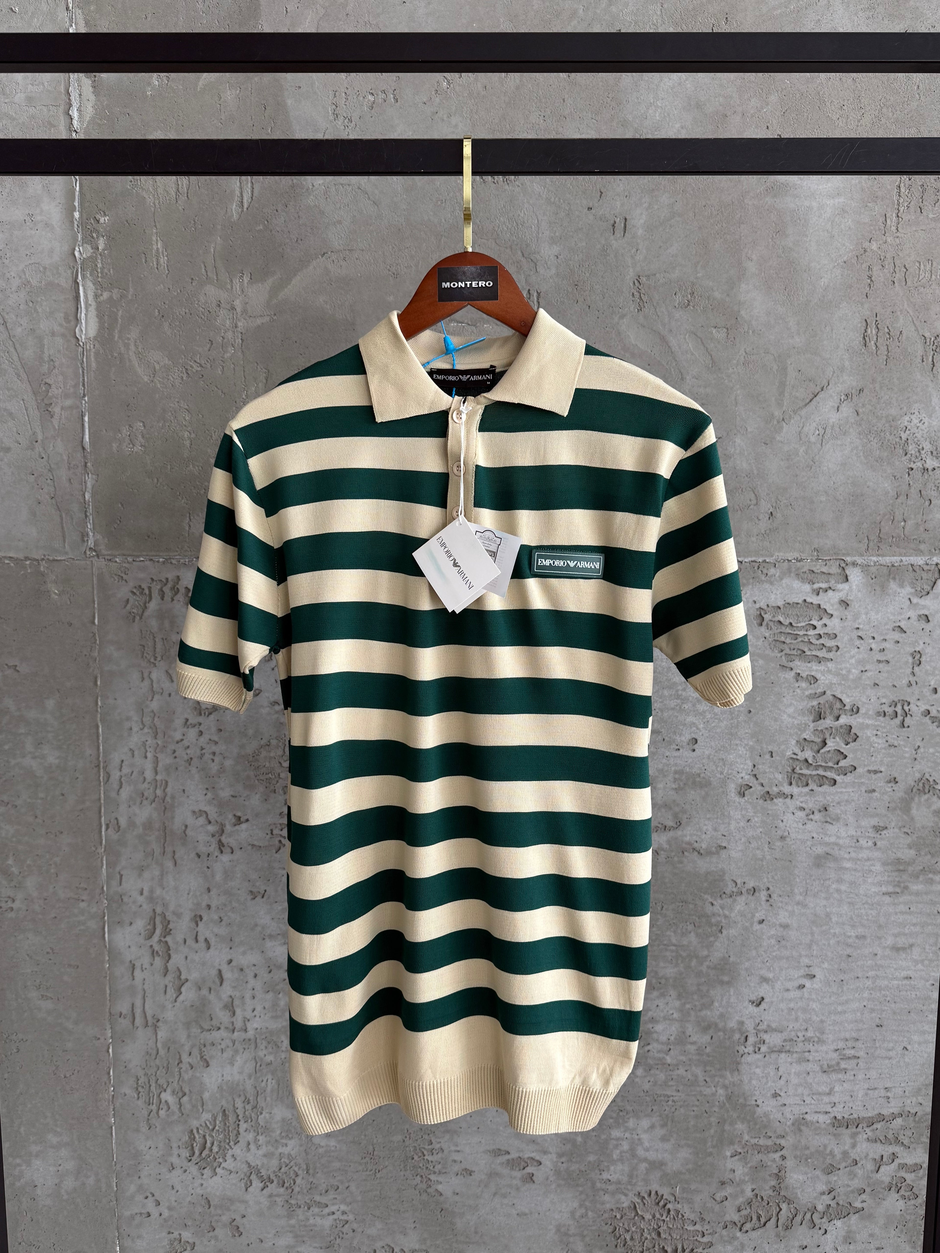 Armanı Polo Yaka krem tshirt