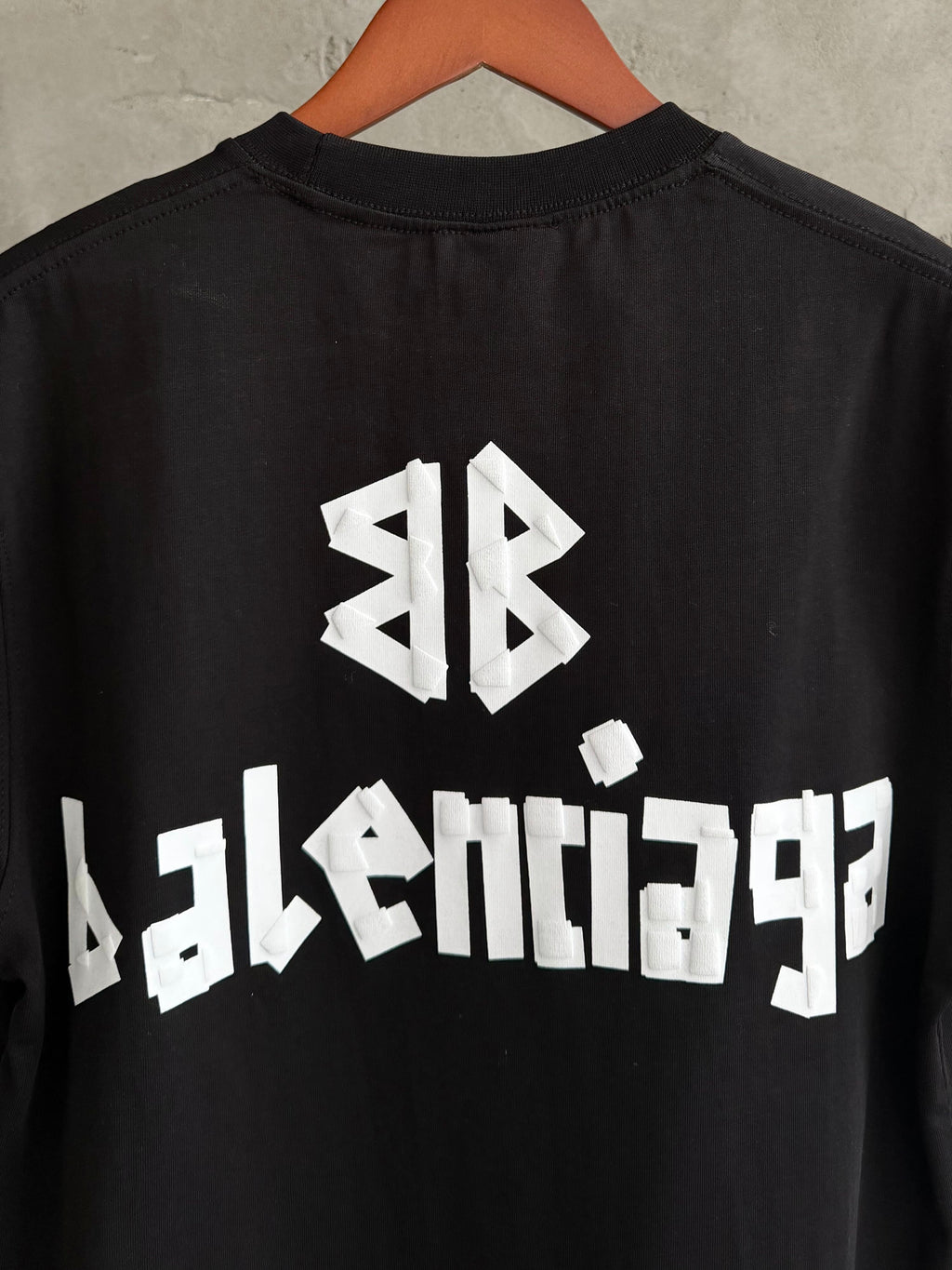 Balenciaga01 Premium baskı siyah tshirt