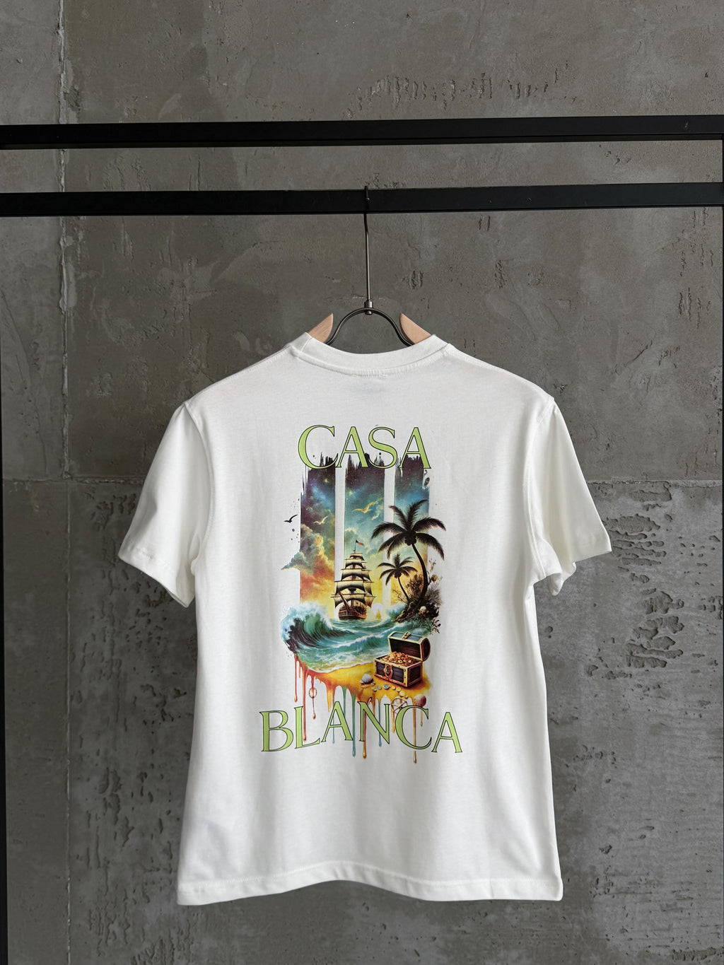 CB04 Casa Blanca Waves beyaz tshirt