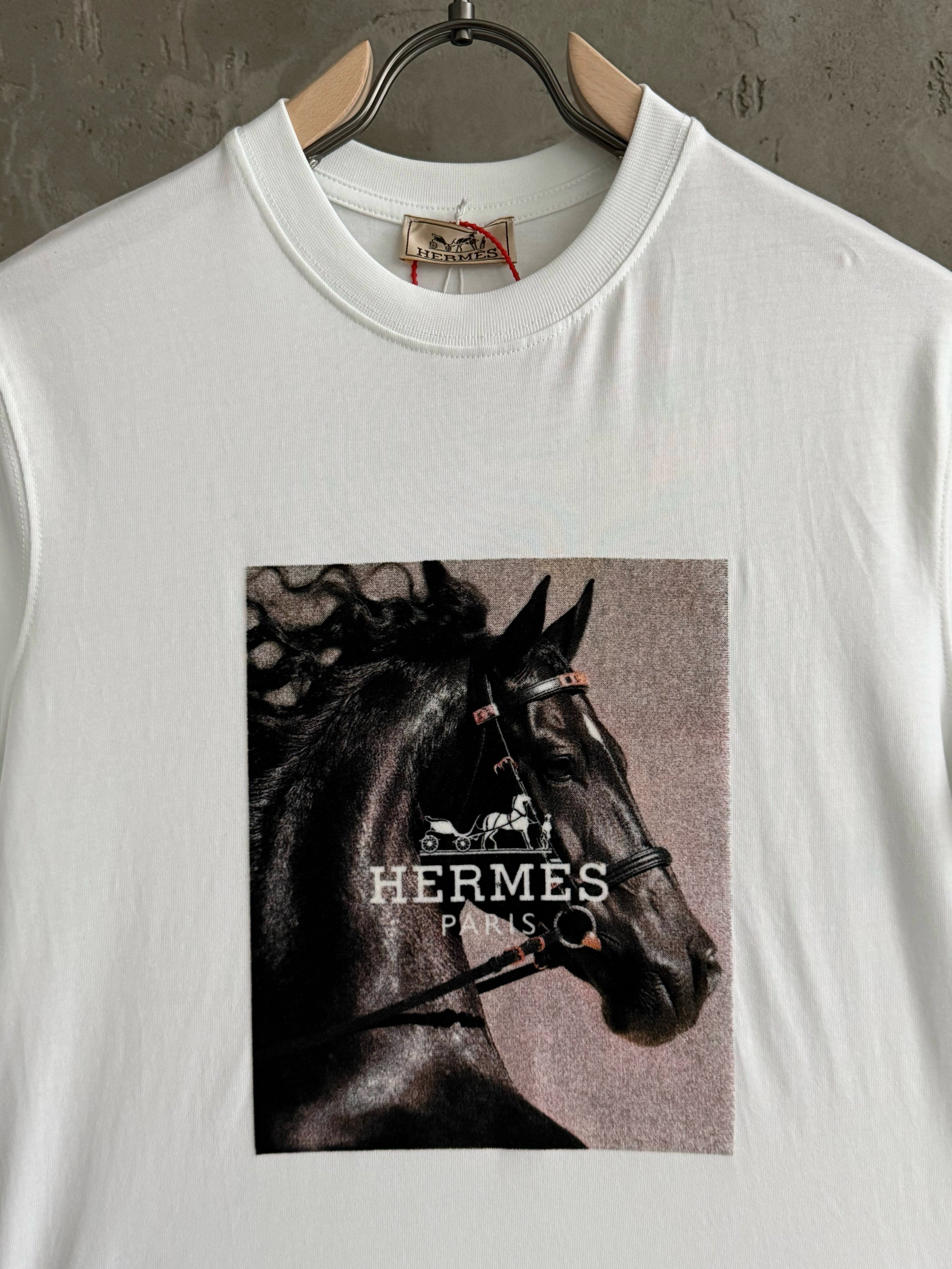 H06 Hermes Knight beyaz tshirt