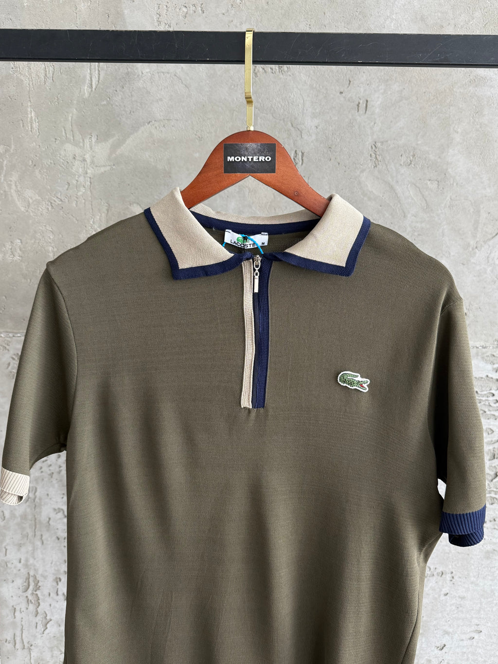 Lacoste Polo Yaka krem tshirt