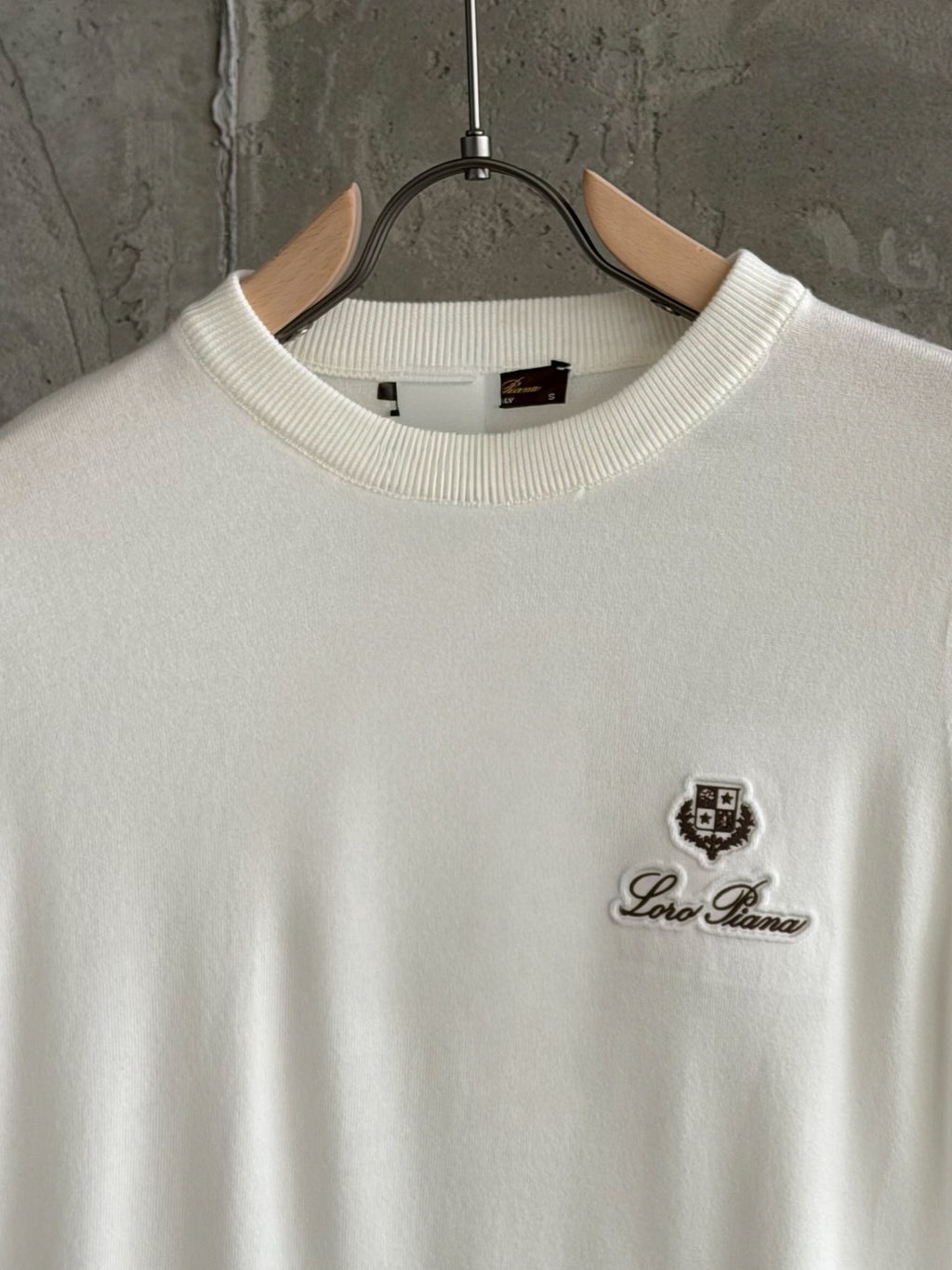 LP01 Loro Piano triko beyaz tshirt